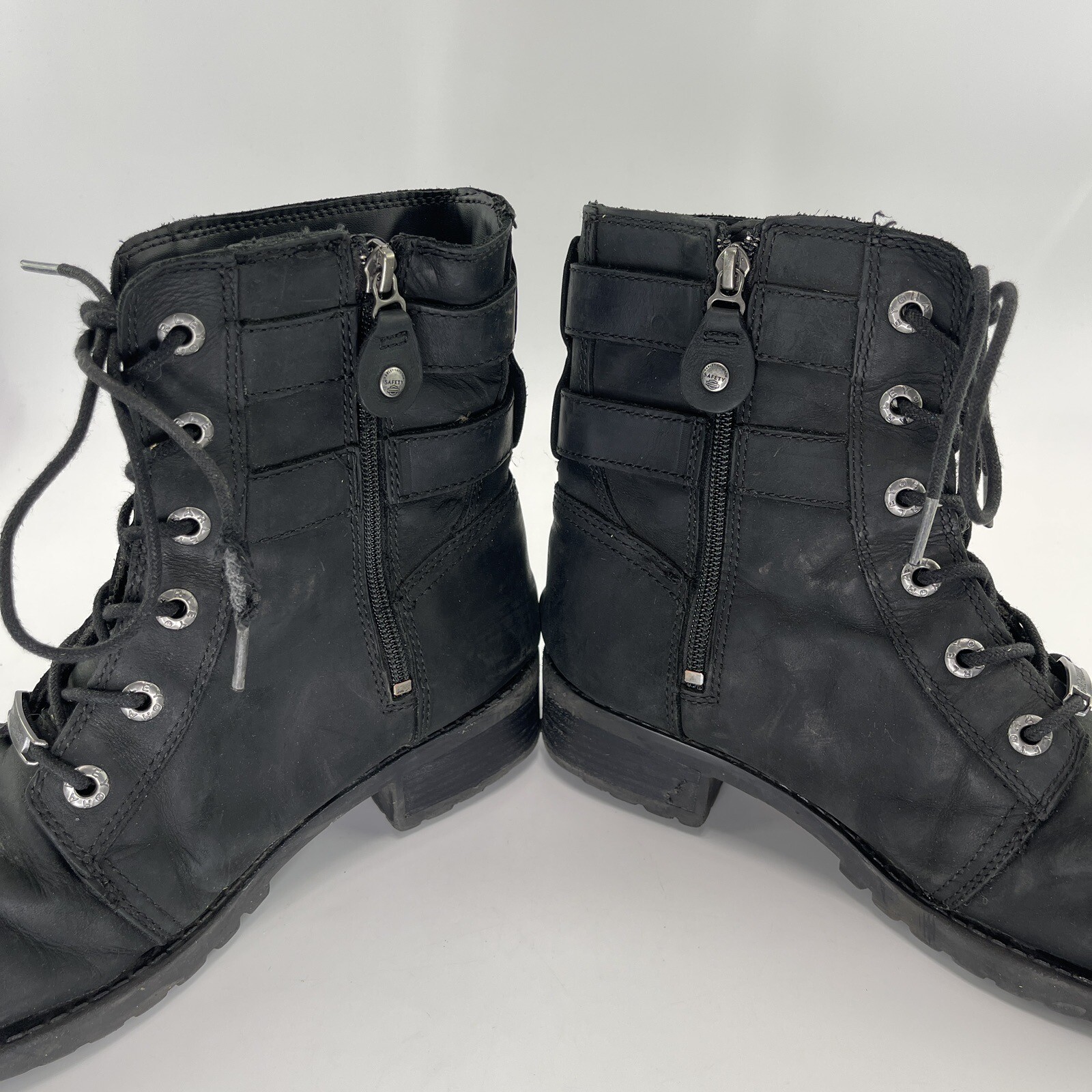 Harley Davidson Women’s Archer 6.25-In Leather Motorcycle Boots D84464 Size 9M