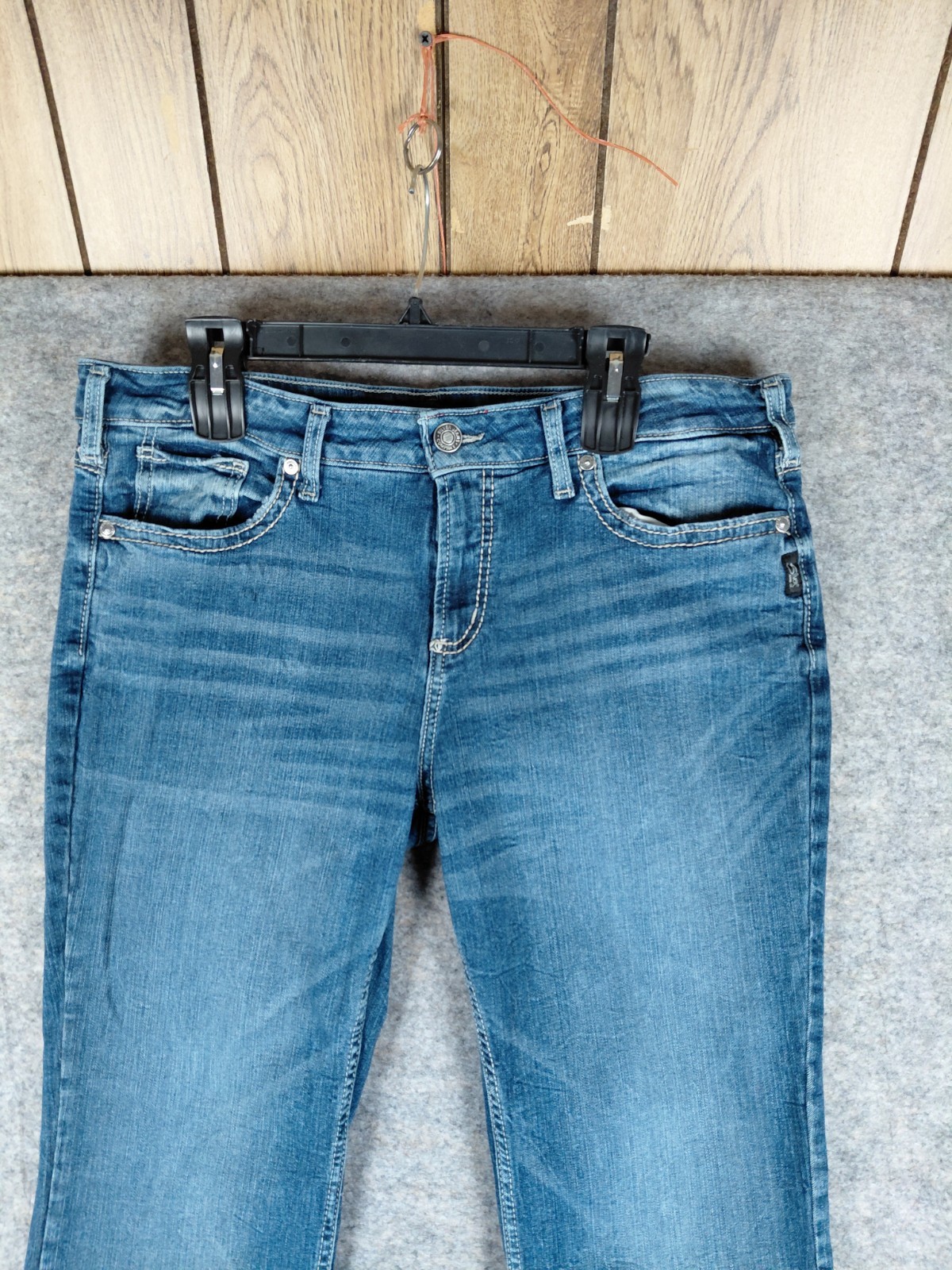 Silver Jeans Suki Bootcut Womens 36/31 Blue SMALL FLAW 37.5×28.5 Midrise