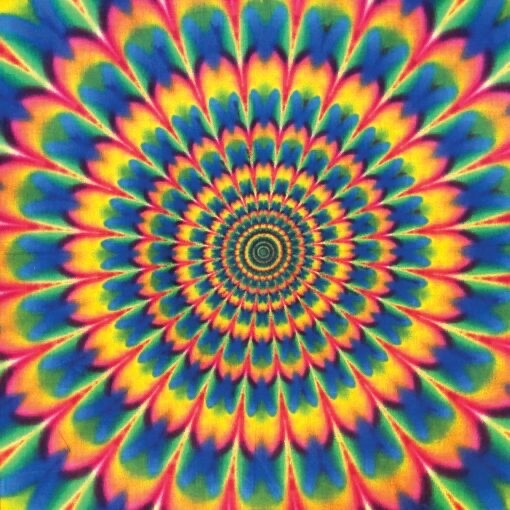Psychedlic Tie Dye 22×22 Bandanna