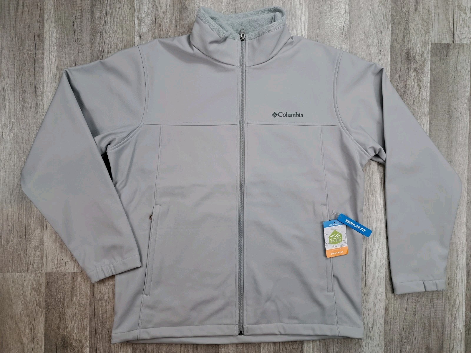 Columbia Bowen Lake II Omni Shield Softshell Jacket Gray Men’s Size Large NEW