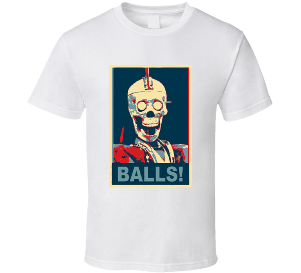 Balls Geoff Robot Skeleton Craig Ferguson Late Show Retro T Shirt Tee Gift New
