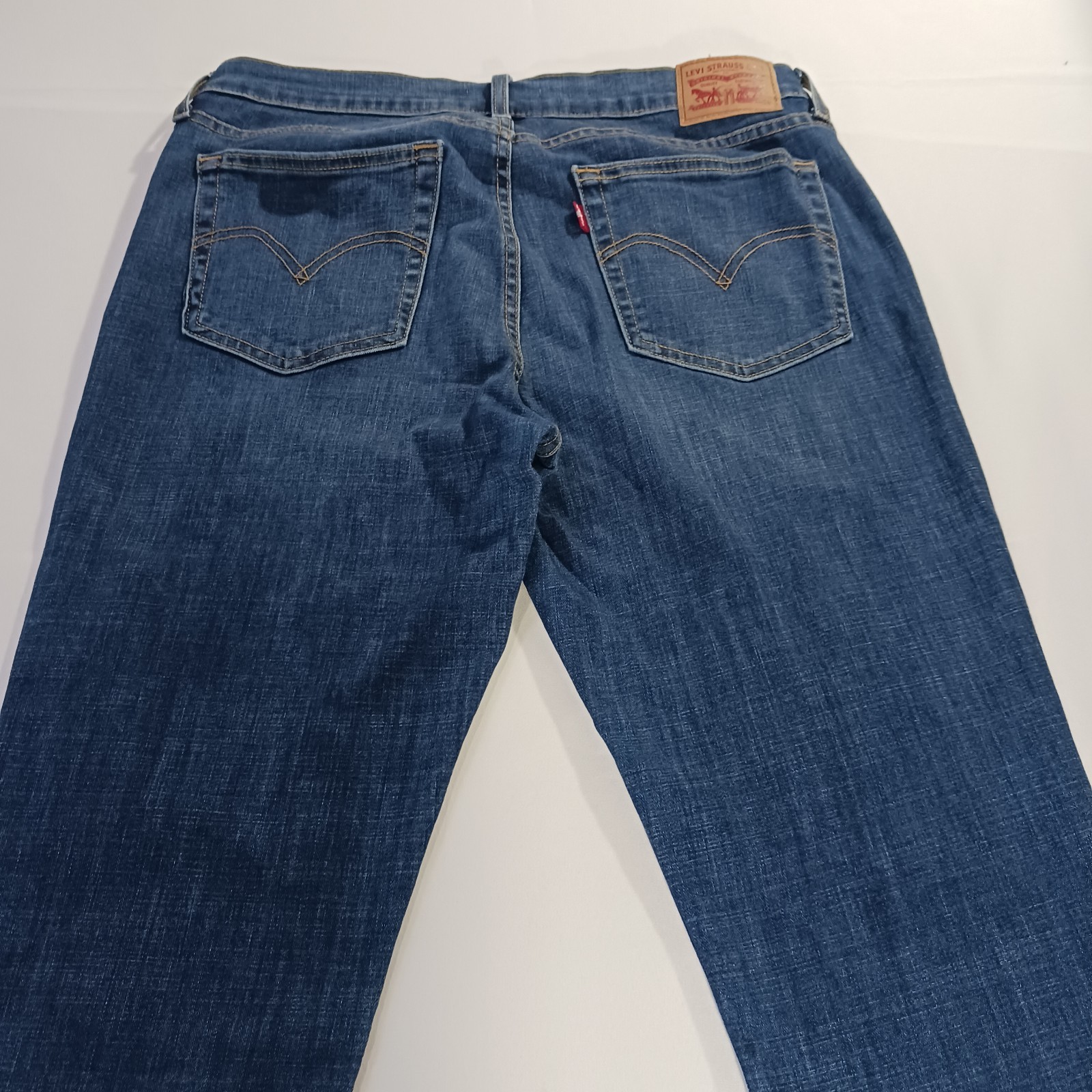 Levi’s Boyfriend Men’s Blue Cotton Blend Denim Jeans Size W30 L27 Fits (32×27)