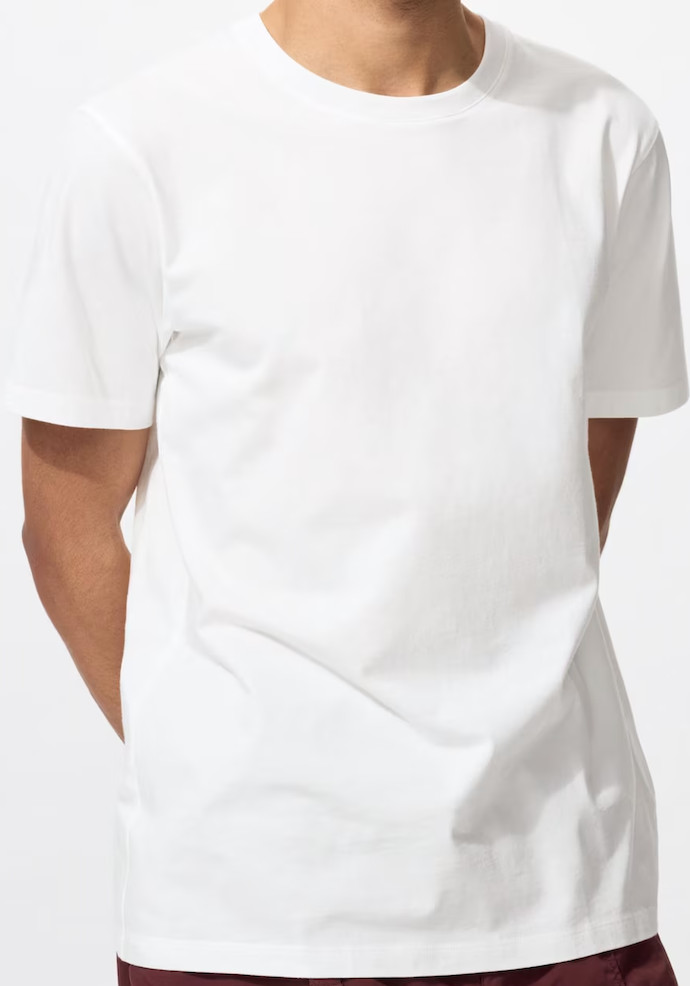 UNIQLO Premium 100% SUPIMA® cotton Crew Neck Short-Sleeve T-Shirt