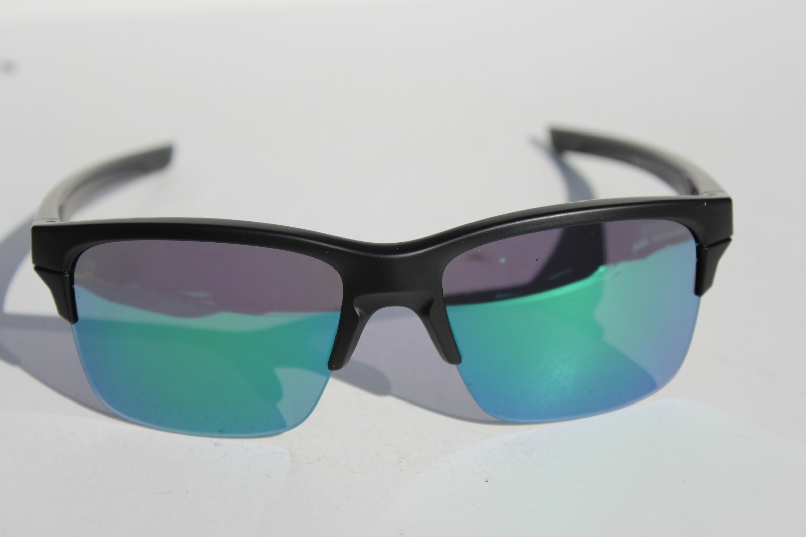 OAKLEY Thinlink Sunglasses Matte Black/Jade Green Iridium OO9316-09 NEW