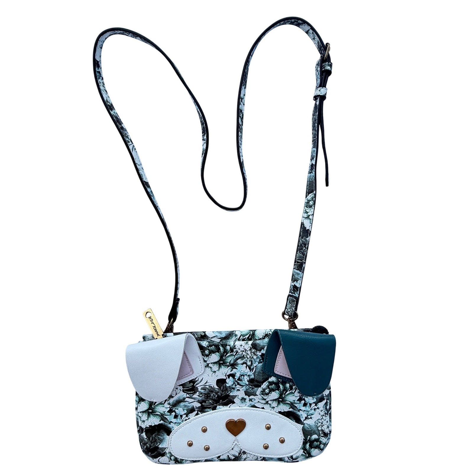 Artsy Stud Dog Lover Betsey Johnson Kitsch Crossbody Bag Novelty Purse Adorable