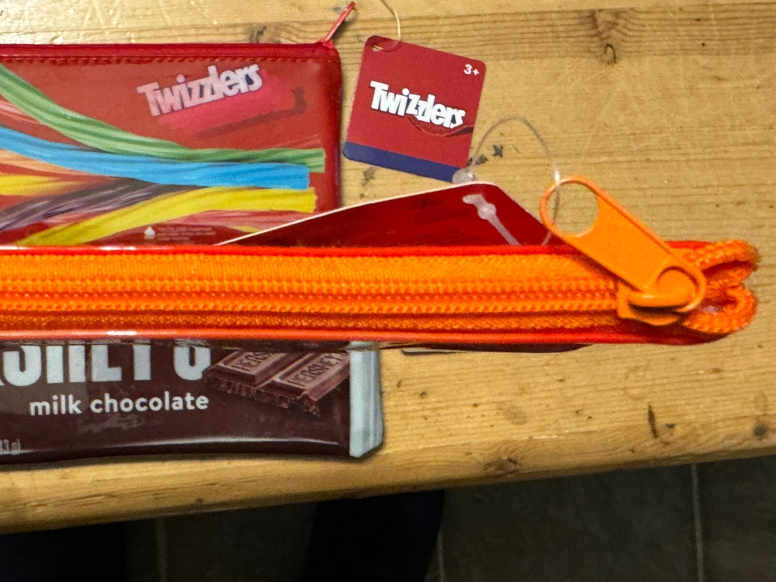 Reese’s, Twizzler, Hershey Zip Purse, Pencil Holder, Boy Or Girl, 30 Items Total