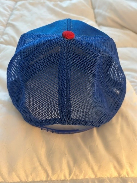 Vintage 1980s Blue Texas Rangers Mesh Snapback Truckers Hat