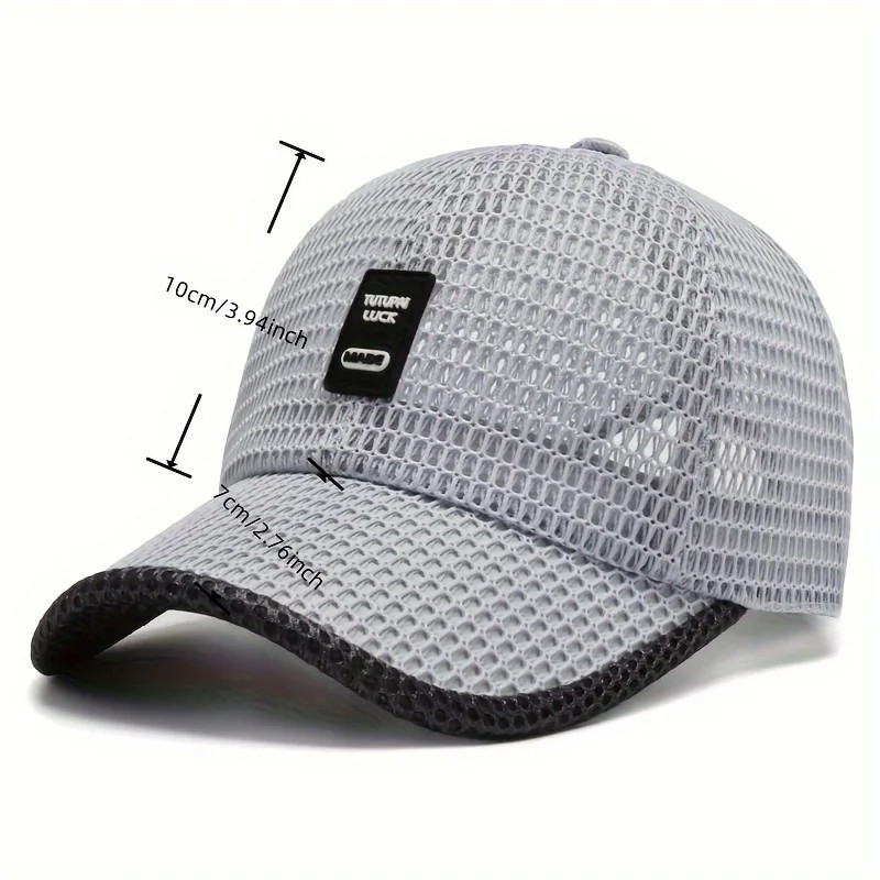 Men’s Breathable Mesh Baseball Cap Summer Outdoor Hat Trucker Cap Gym Fun Gift