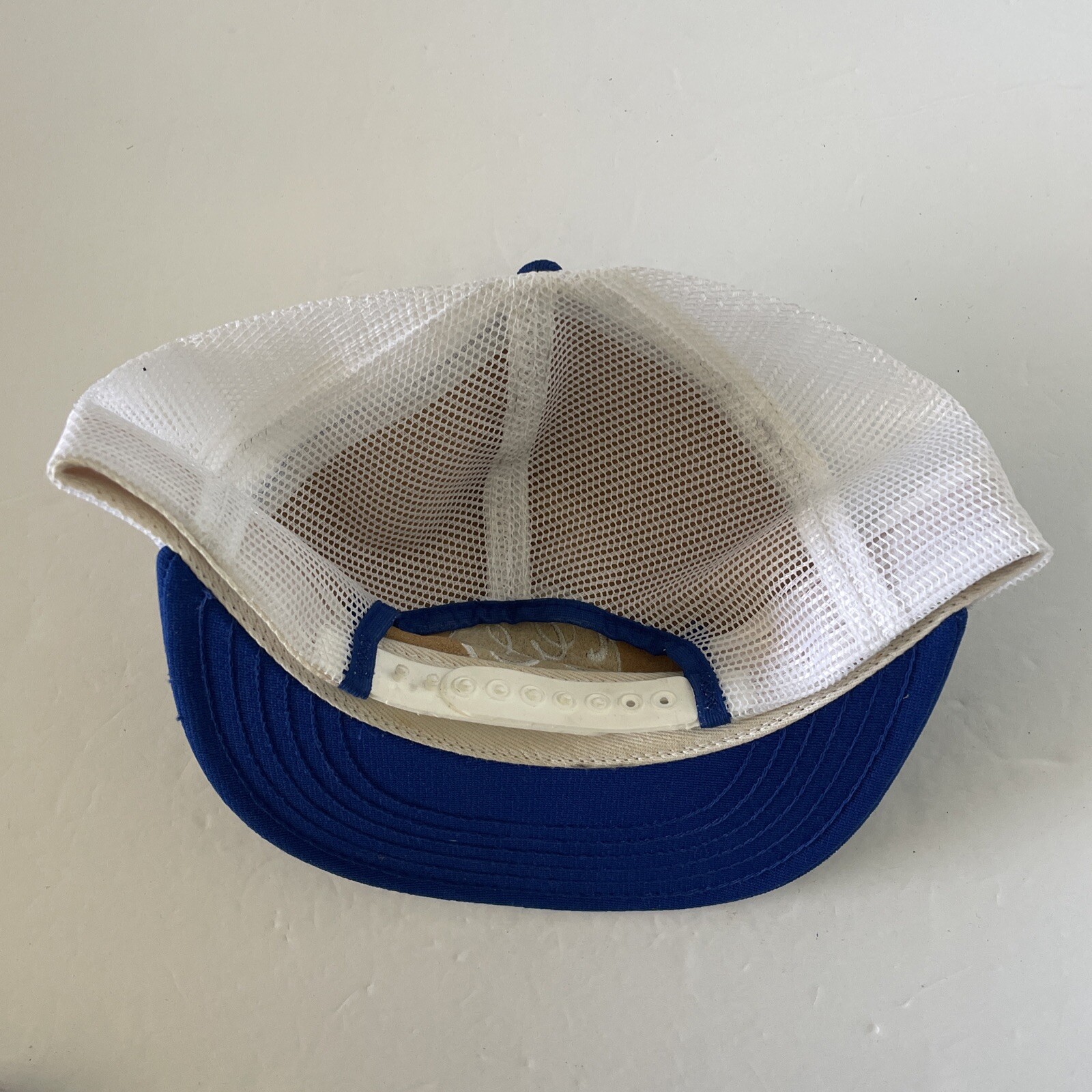 Snapback Hat Blue White GE General Electric