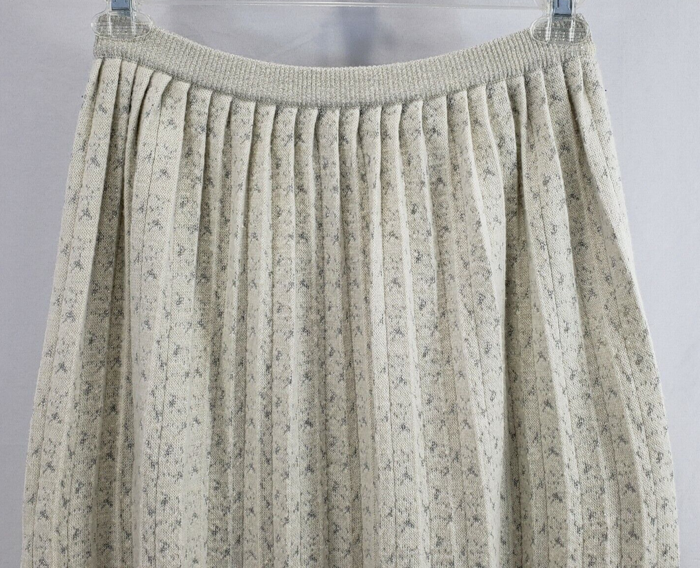 Jeanne Pierre Renee Tener Skirt Medium Women’s Tan/Silver Pre-owned