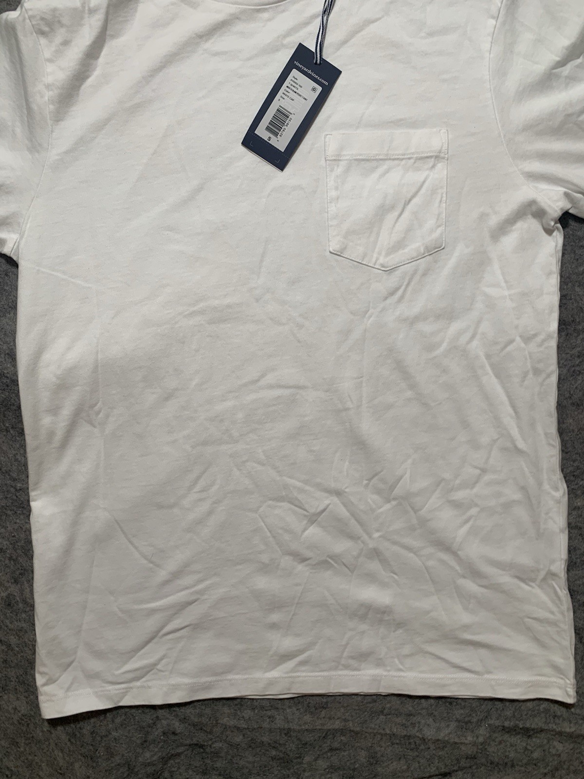 Vineyard Vines Men’s Short Sleeve Pocket T-Shirt White Size Small (S) – NWT