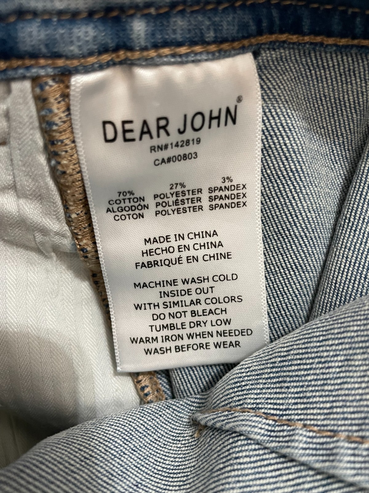Dear John Audrey Wide Leg Jean Denim Cotton Surfwind Size 27 NWT Retail $105