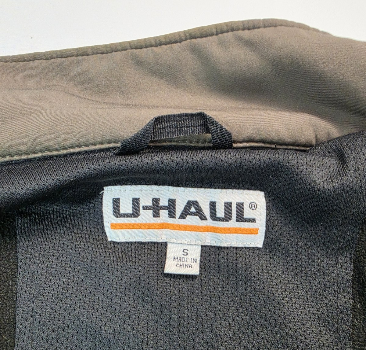 U Haul Reflective Fleece Lined Softshell Employee Work Jacket Mens Size Small S
