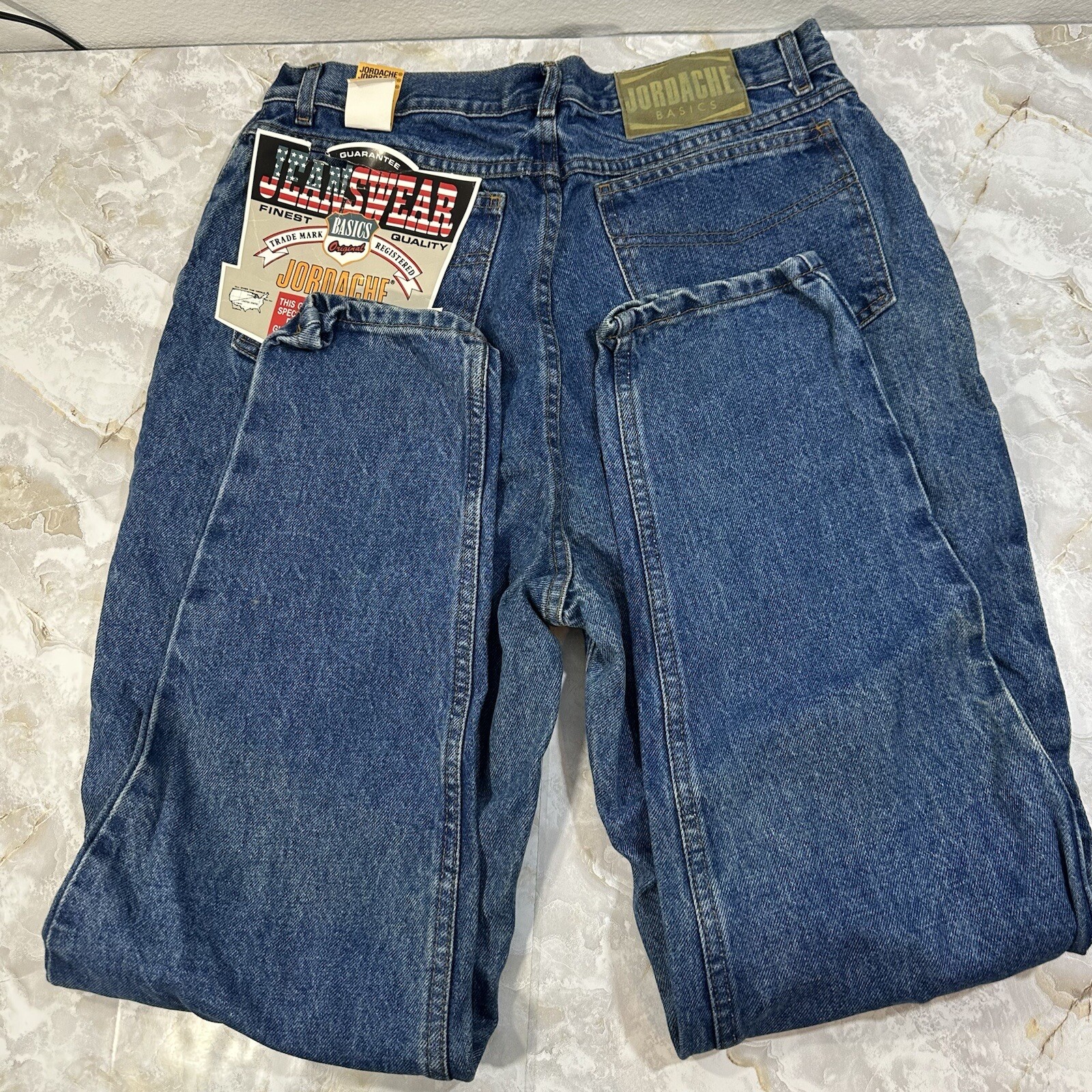 Vtg Jordache Basics Women’s Blue Jeans Size 18 Denim Pants High Waisted NWT