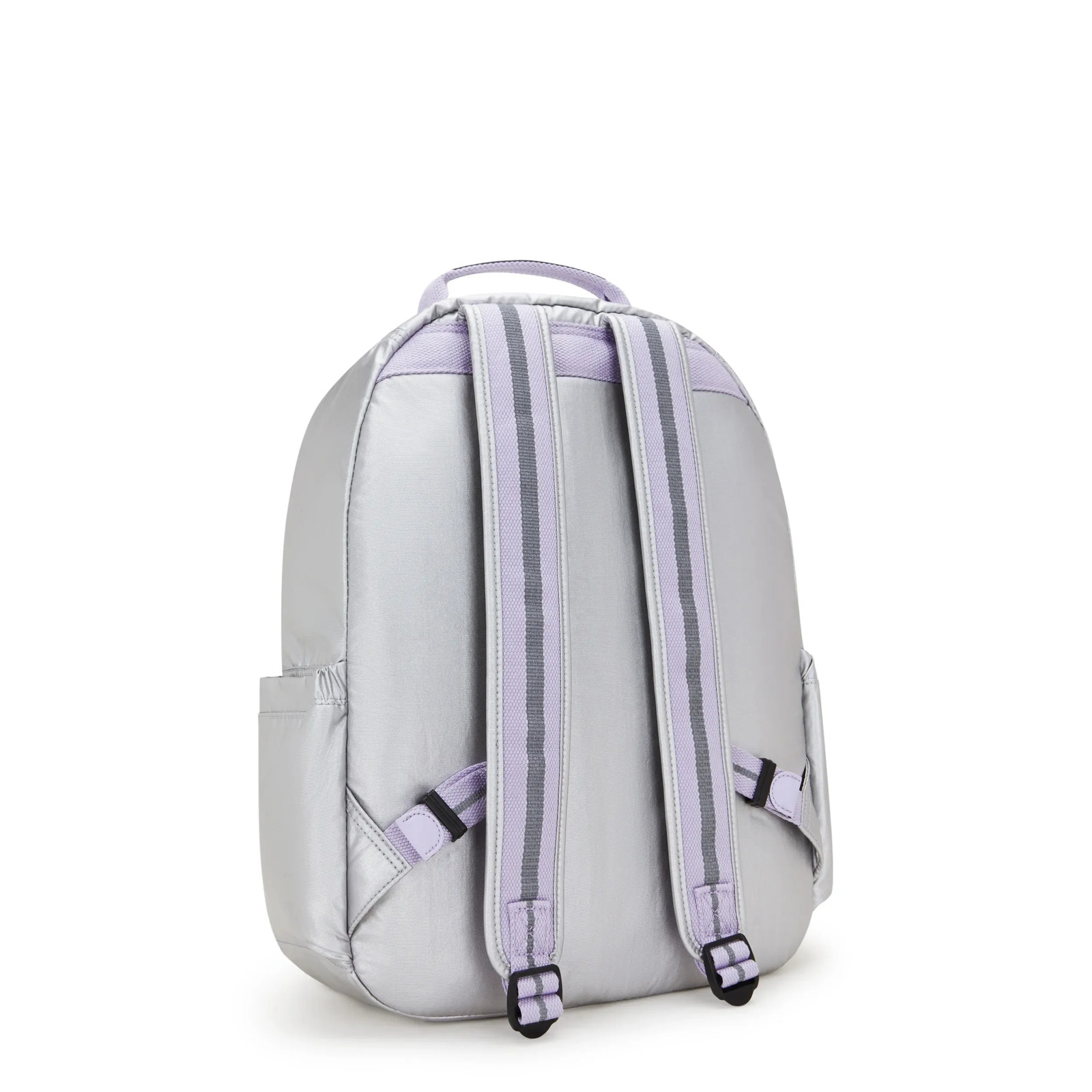 Kipling Seoul Large 15″ School Laptop Metallic Backpack Met Zip Pockets