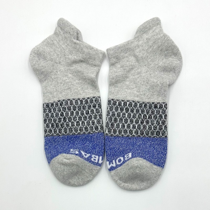 4 Pairs Bombas 2 Colors Mix Women’s Cushion Tri-Block Ankle socks Size L 11-13