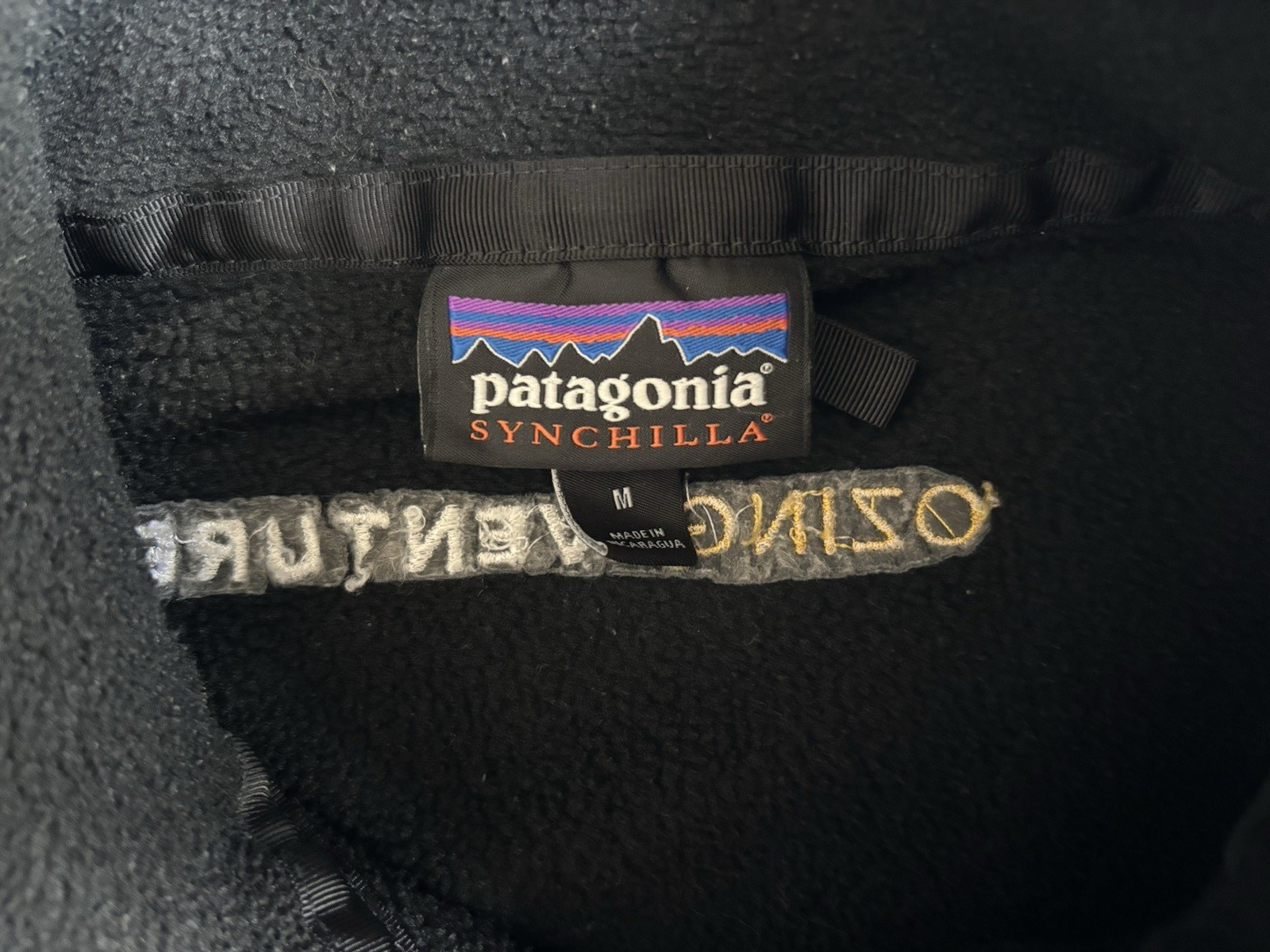 Patagonia Classic Synchilla Jacket Men Medium Black Fleece Full Zip STY22990