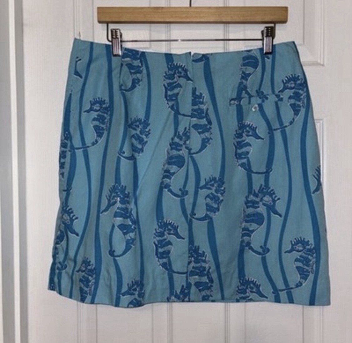 Rare Vintage Lilly Pulitzer Seahorse Print Skirt- Size 14