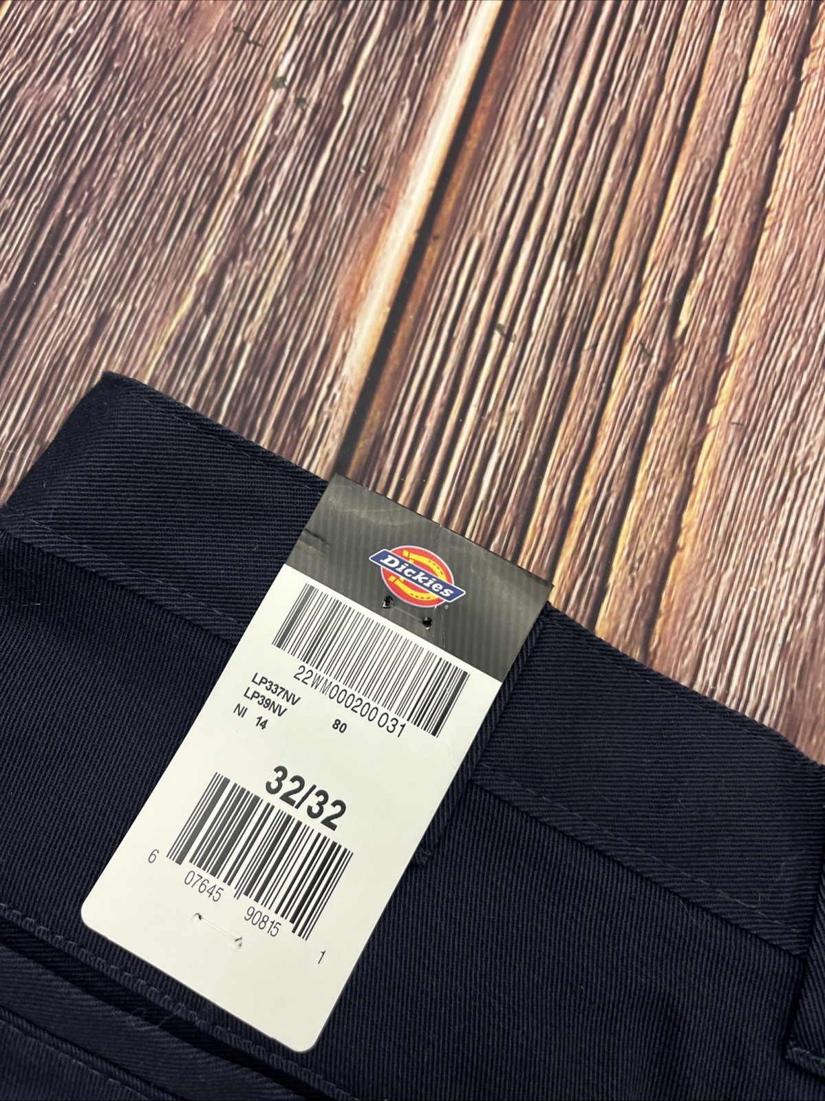 NWT Dickies Cargo Navy Blue Pants Straight Leg Mens 32×32 (Actual 32×32)