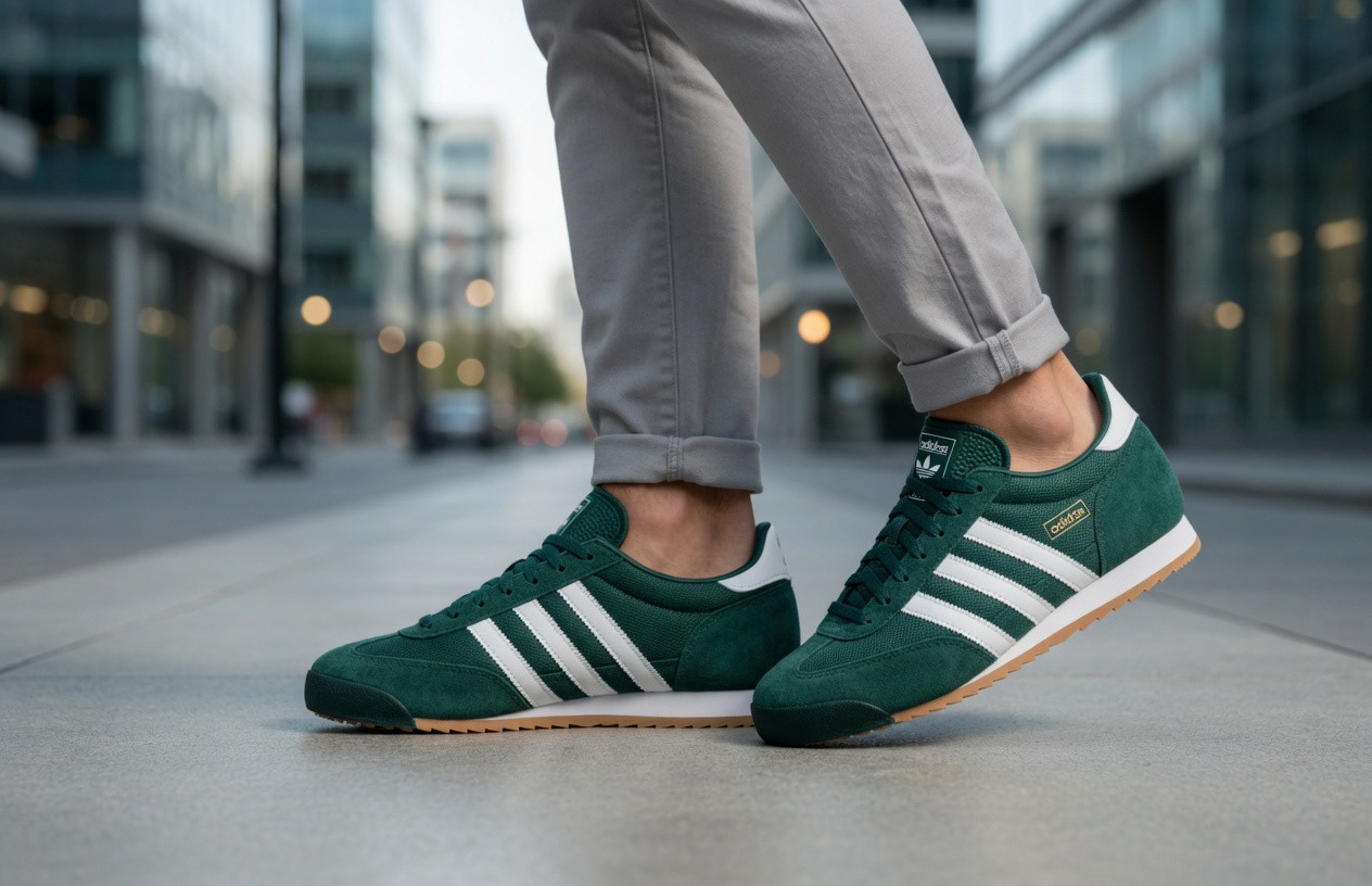 Adidas R71 Originals Men’s Sneakers Green White Gum Retro Casual Low Top IH1326