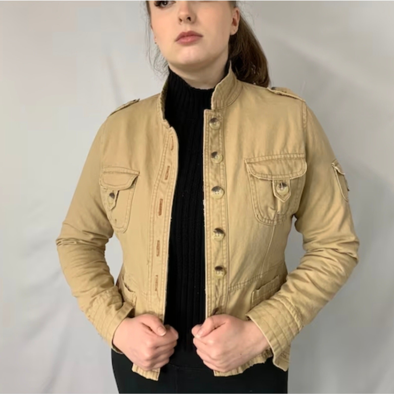 Vintage Jordache Military Jacket – Small