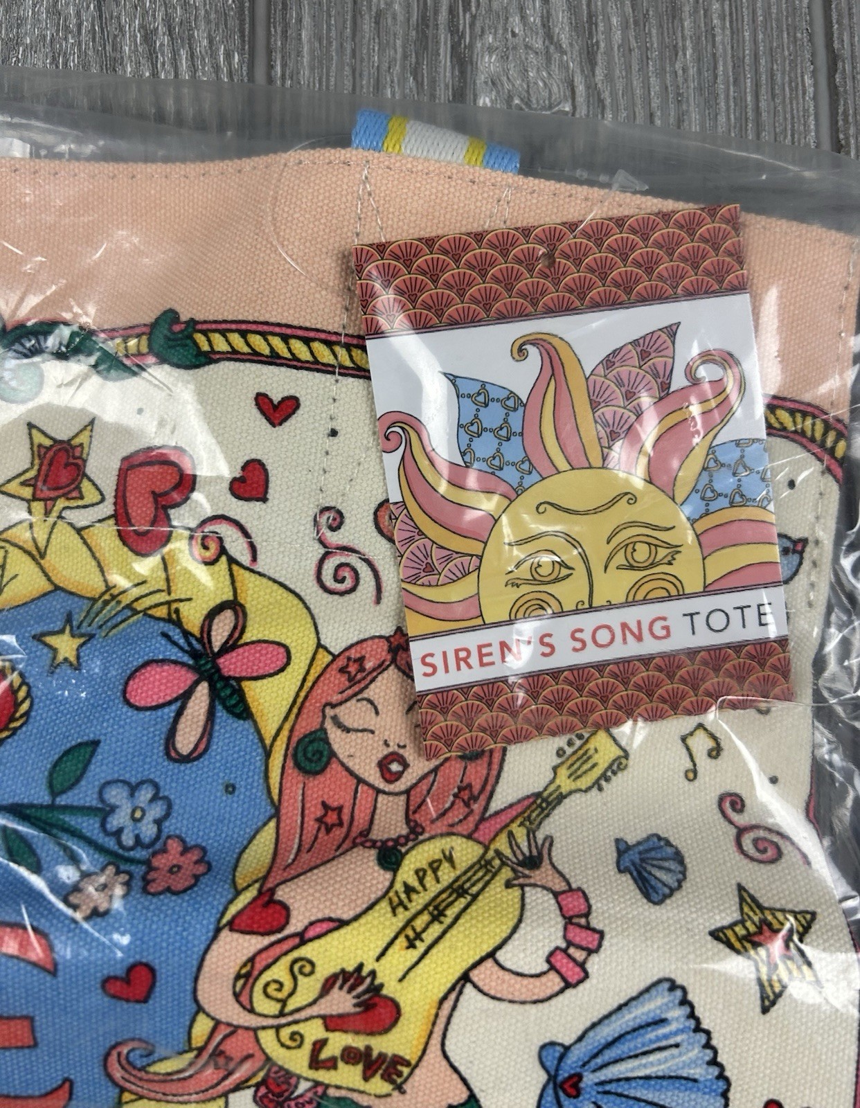 Brighton Siren’s Song Tote Canvas Mermaid Love Beach Tote Bag D30234 MSRP $150