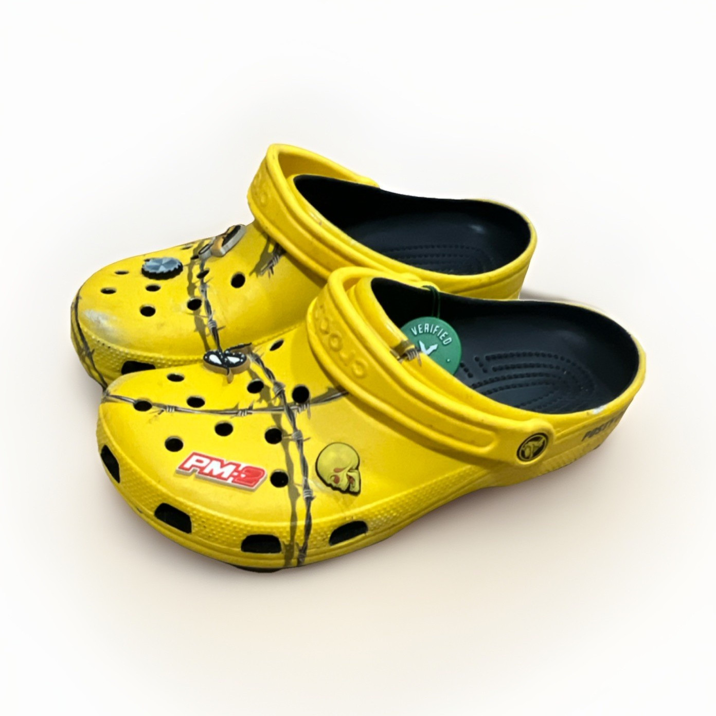Crocs Dimitri Clogs Post Malone Barbed Wire Limited Edition Used 9M/11W