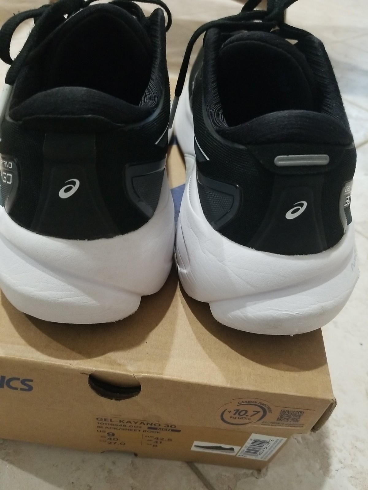Asics Gel Kayano 30 Black Sheet Rock