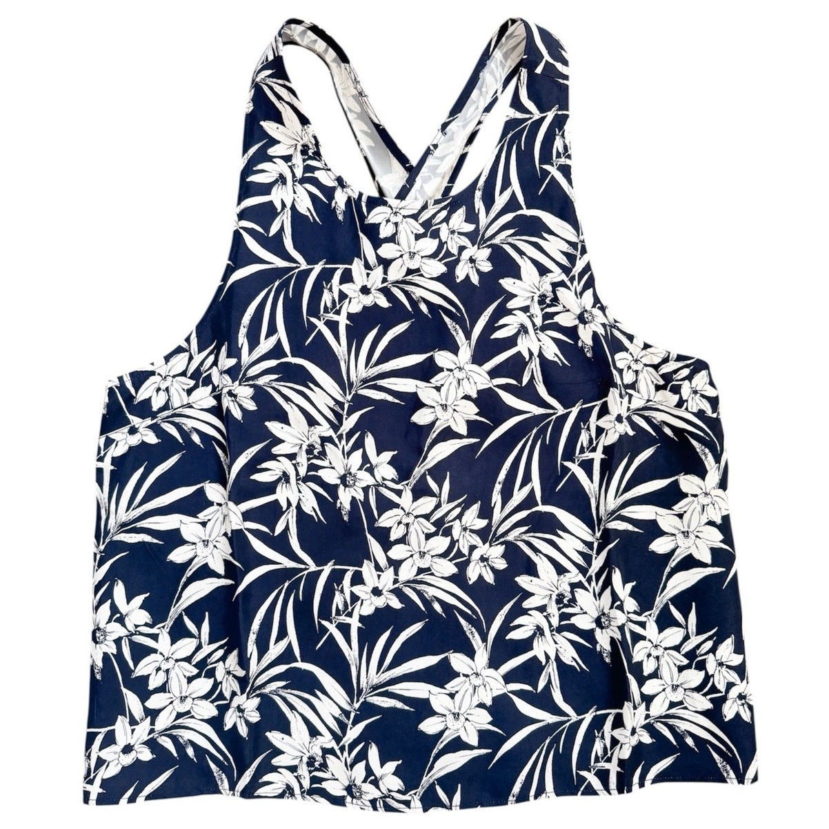 Madewell Floral Tank Top Tropical Vacation Cruise Beach Euro Summer Size 8