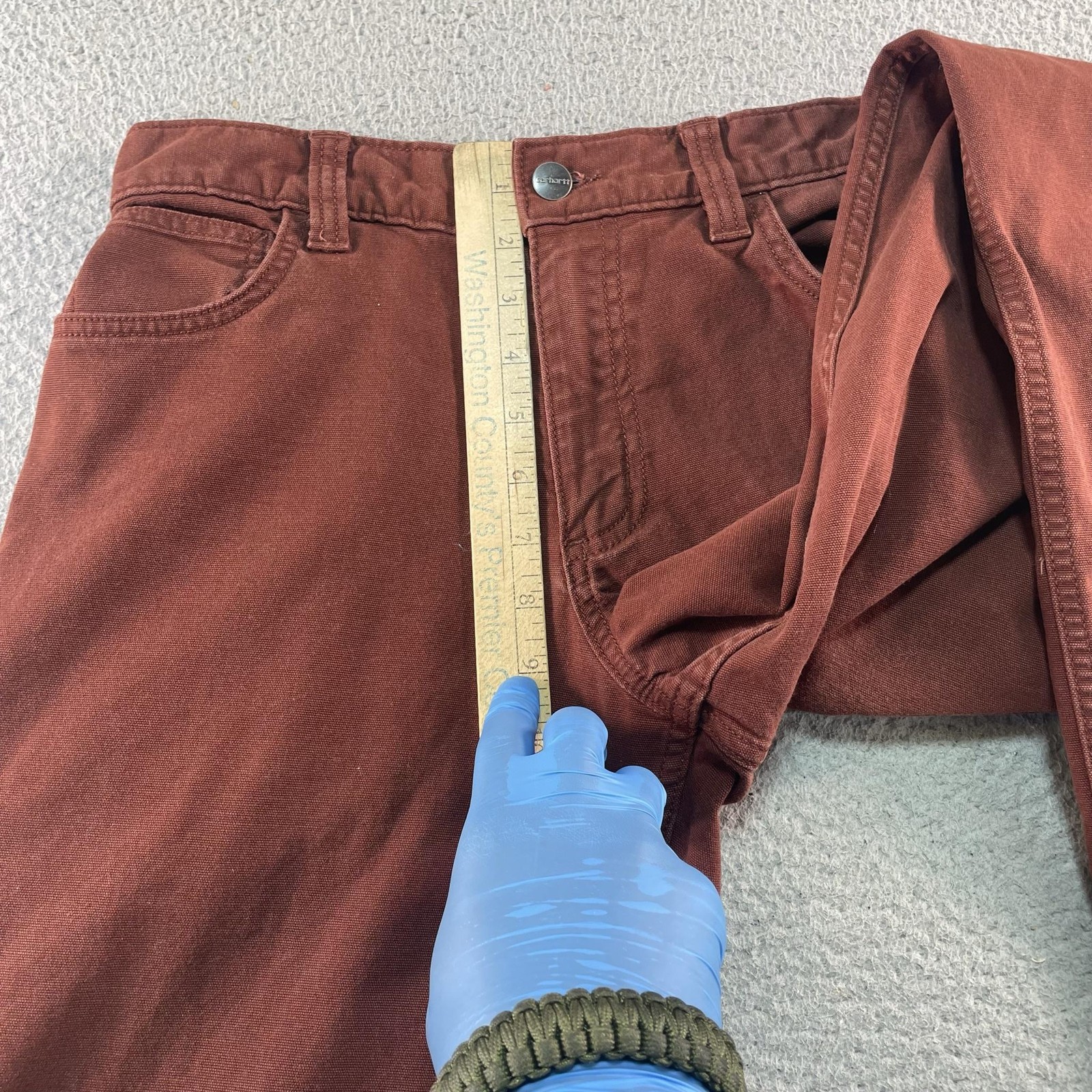 Carhartt Pants Mens 30×32 Brown Relaxed Fit Canvas Stretch Casual Workwear