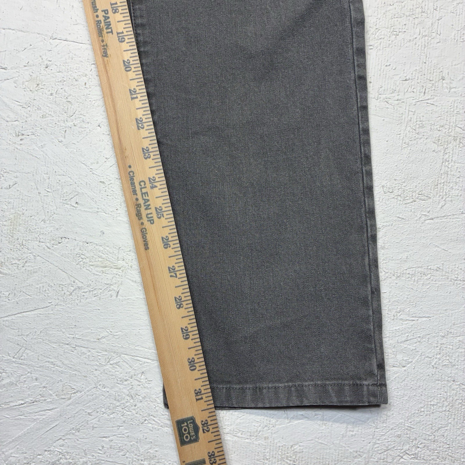 Proof Pants Rover Men 33×32 Gray Slim Fit Canvas Stretch Outdoor Casual Distress
