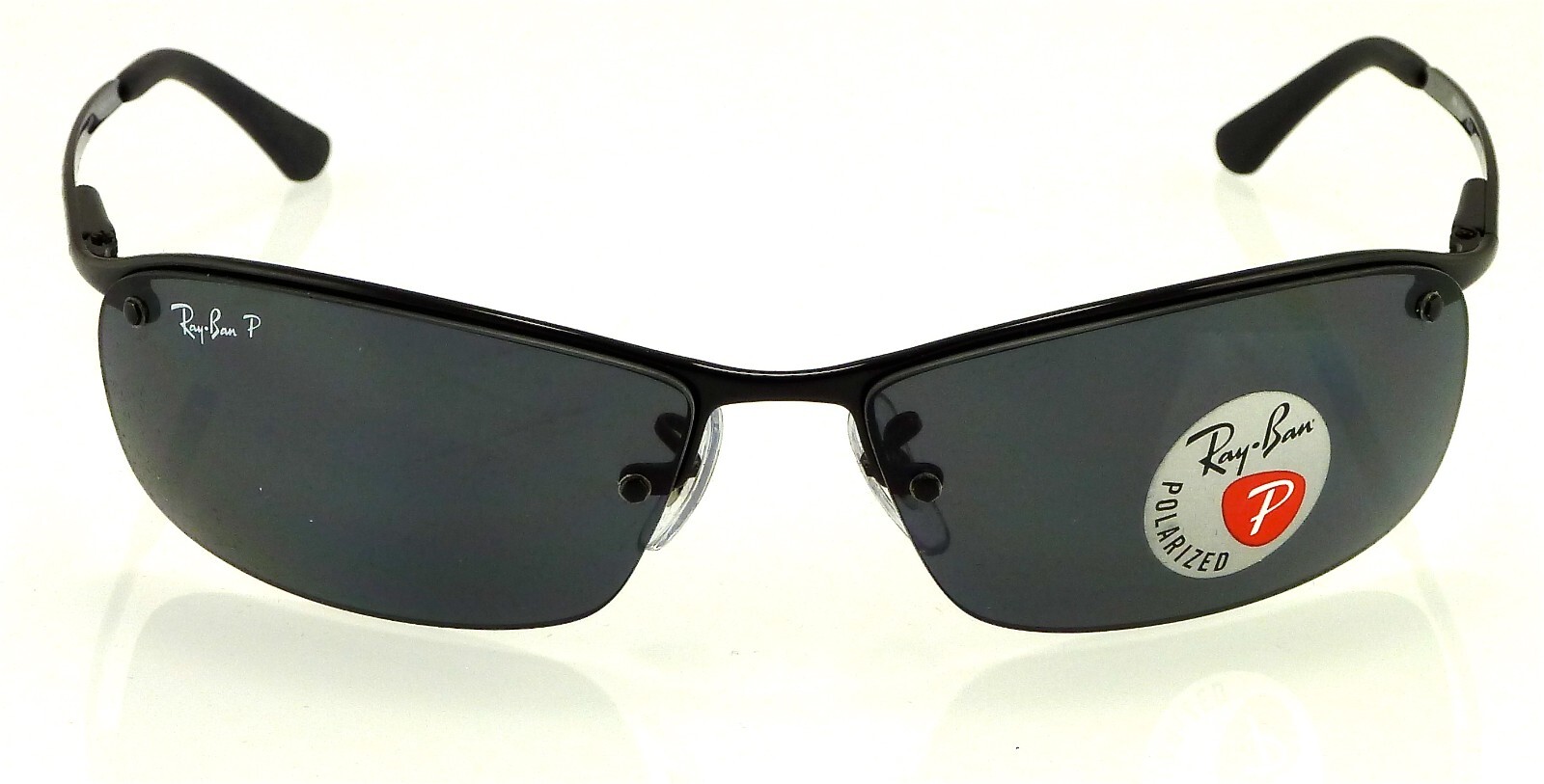 Ray-Ban RB3183 Black l Polarized Grey Gradient RB3183 002/81 63mm