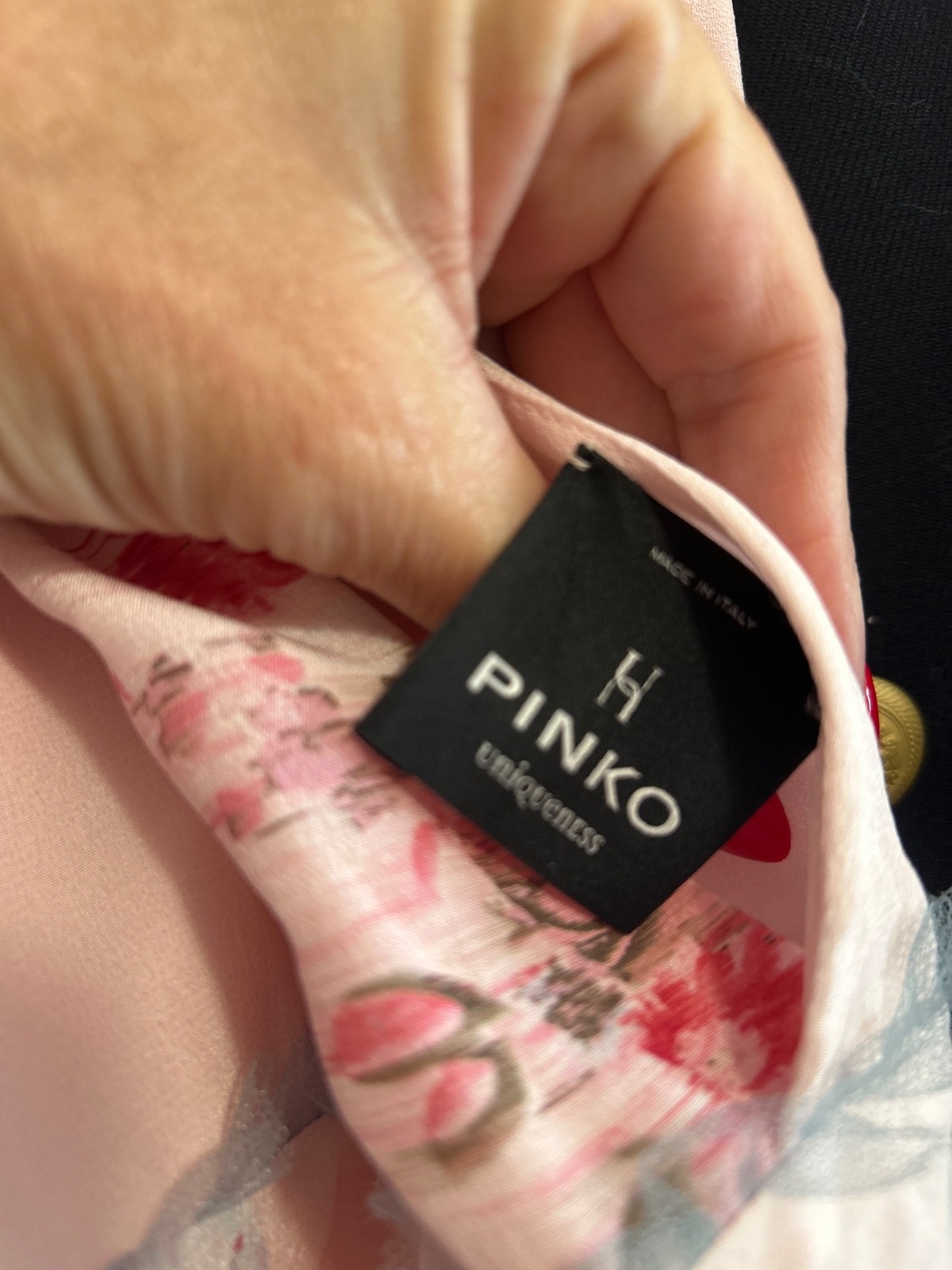 Pinko Floral Silk Summer Dress Wedding, Races or Holiday