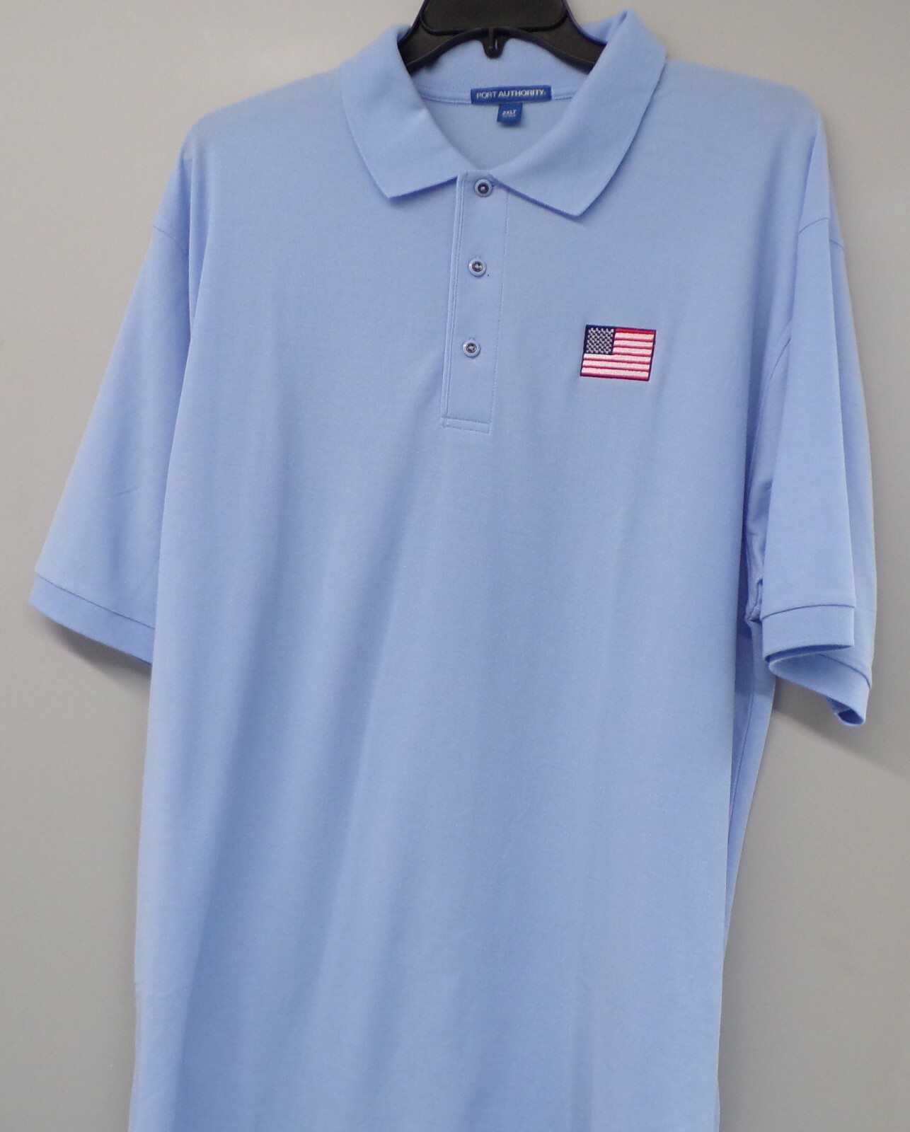 American U.S. Flag Mens Embroidered Polo Shirt XS-6XL, LT-4XLT Patriotic New