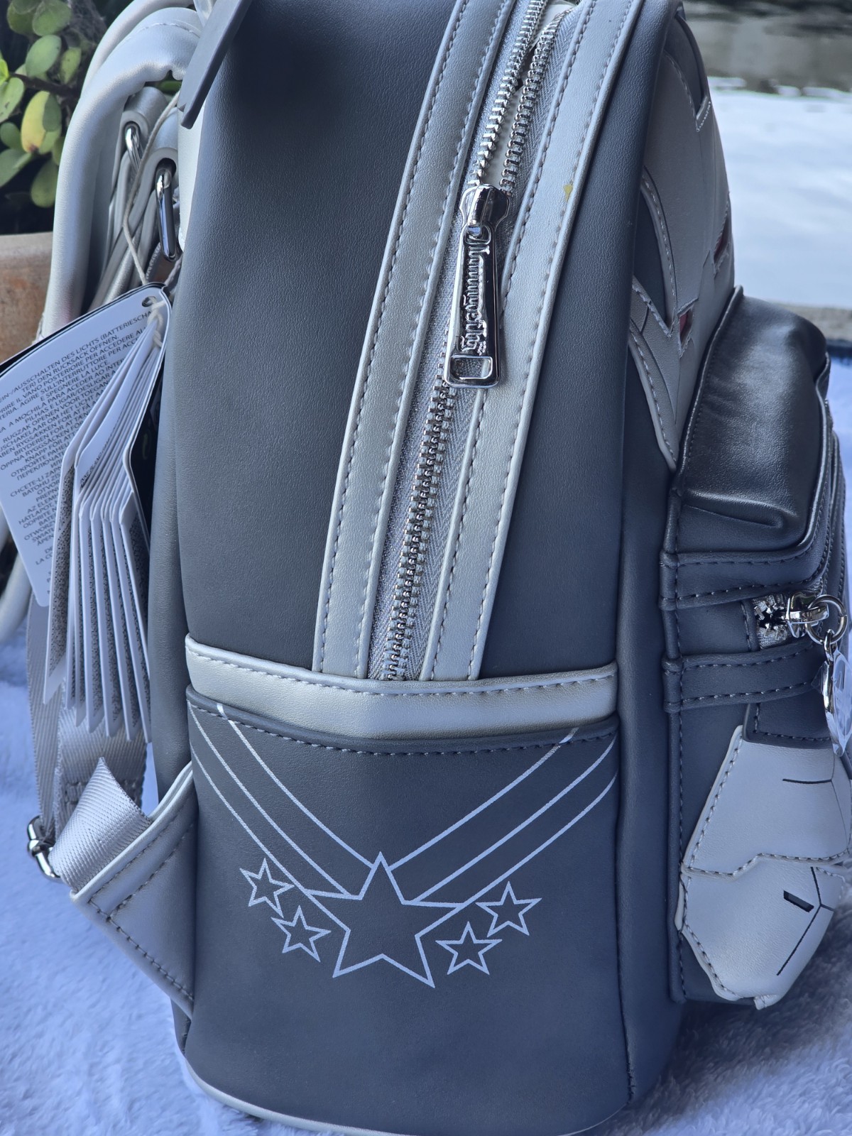 Loungefly Marvel Light Up War Machine Iron Man Cosplay Mini Backpack NWT