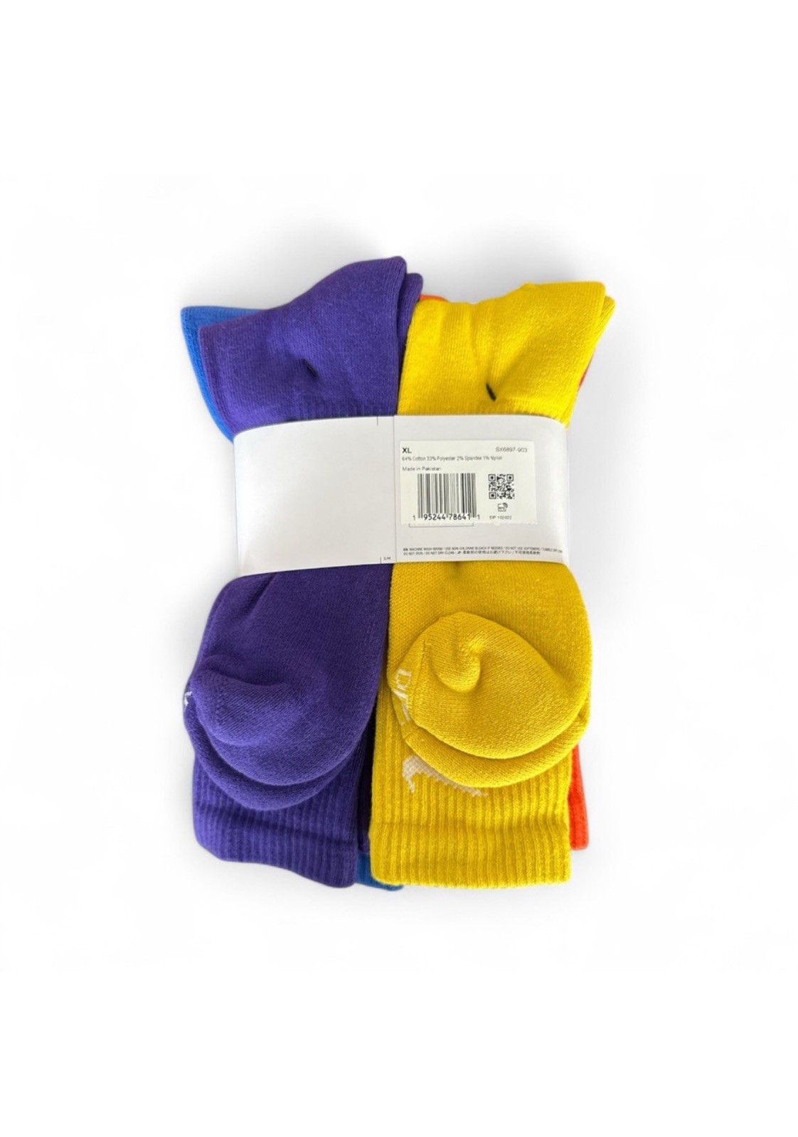 Nike Everyday Plus Cushioned Crew Training Socks 6-PACK Color Unisex Size SMALL