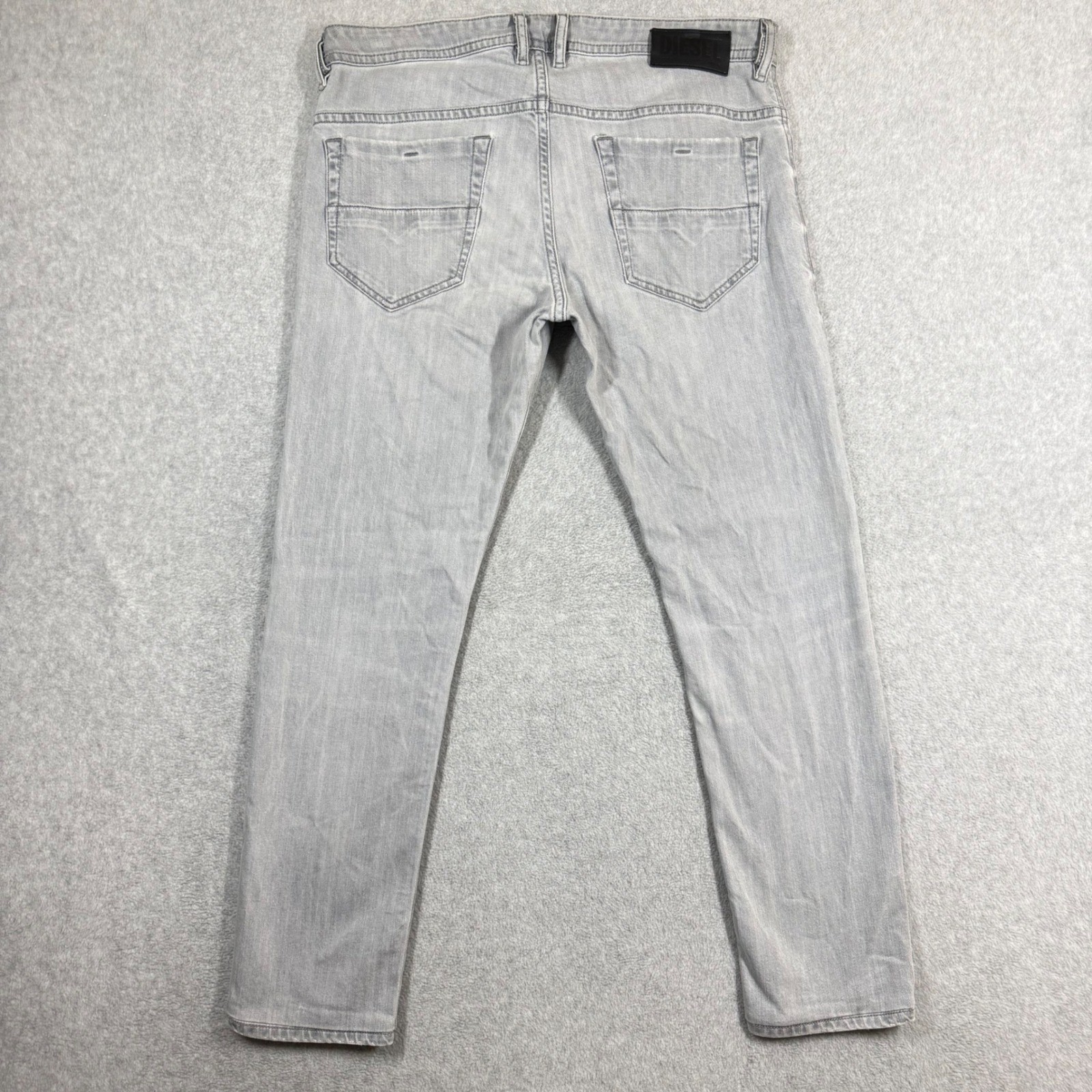 Diesel Thommer-SP Slim Skinny Light Gray Mens Jeans 34×29 Stretch Denim