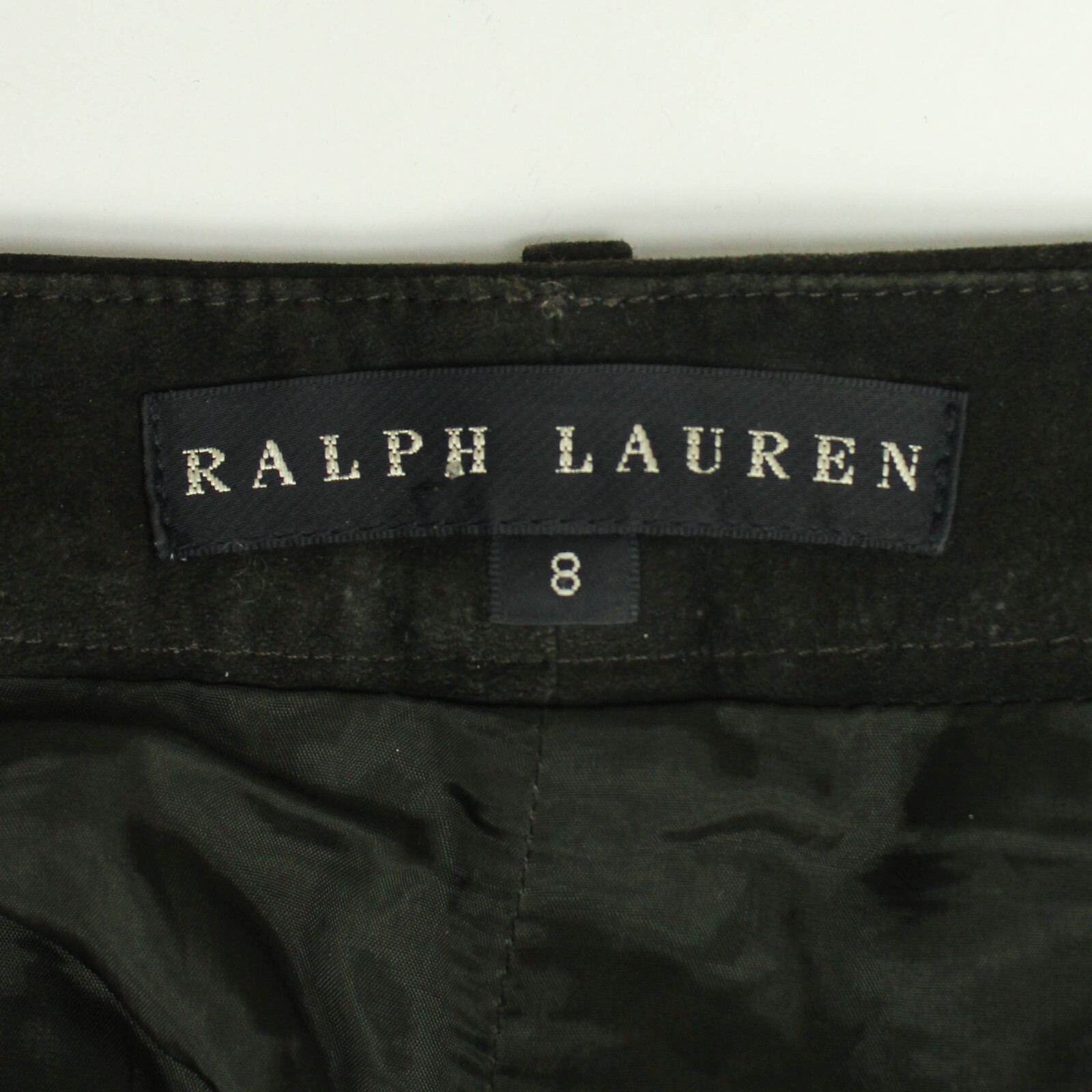 Ralph Lauren Black Label Sample Green Suede Riding Equestrian Kyler Pant 8 Flaws