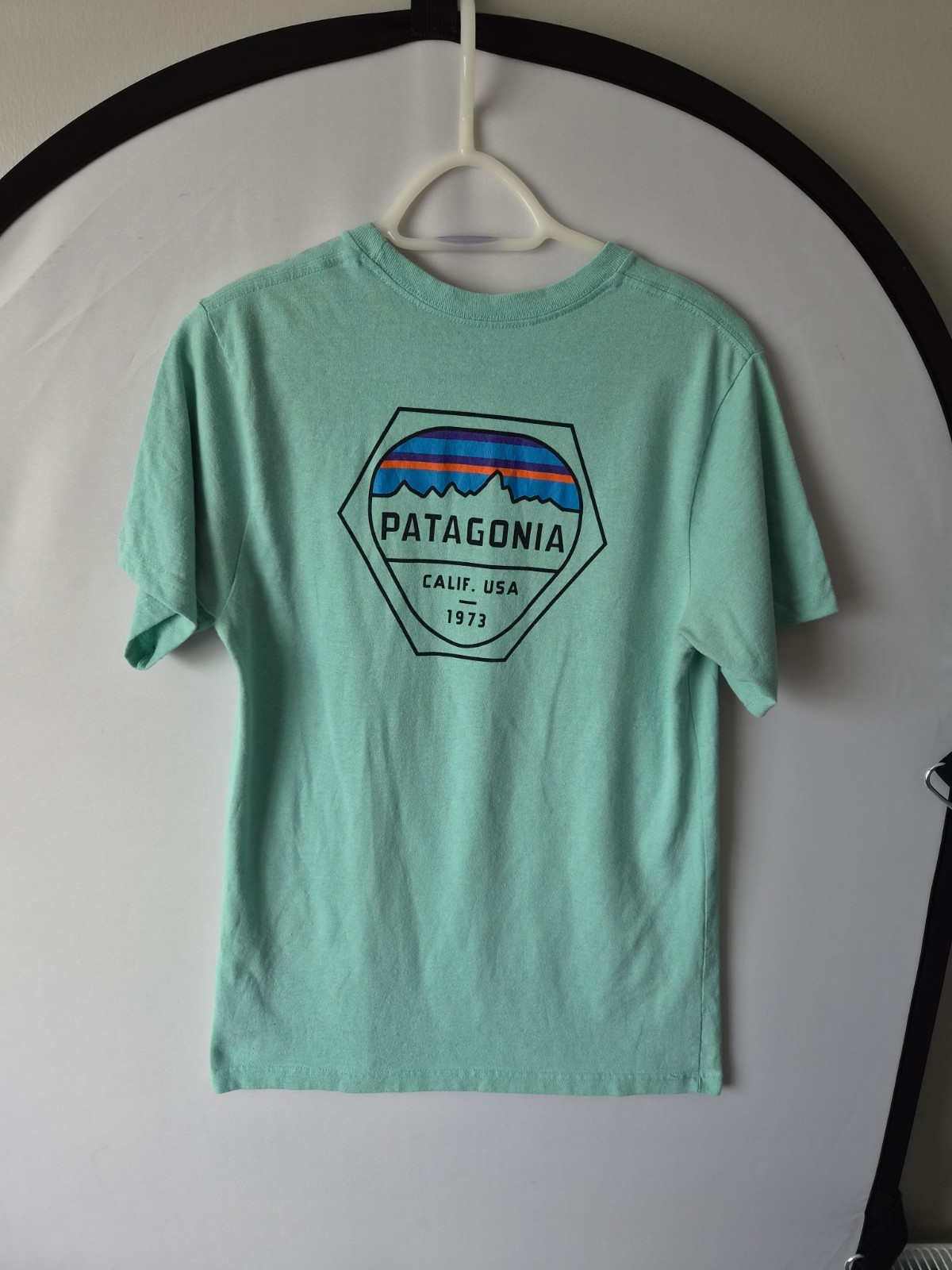 MENS PATAGONIA FITZ ROY HEX GRAPHIC T-SHIRT SIZE SMALL