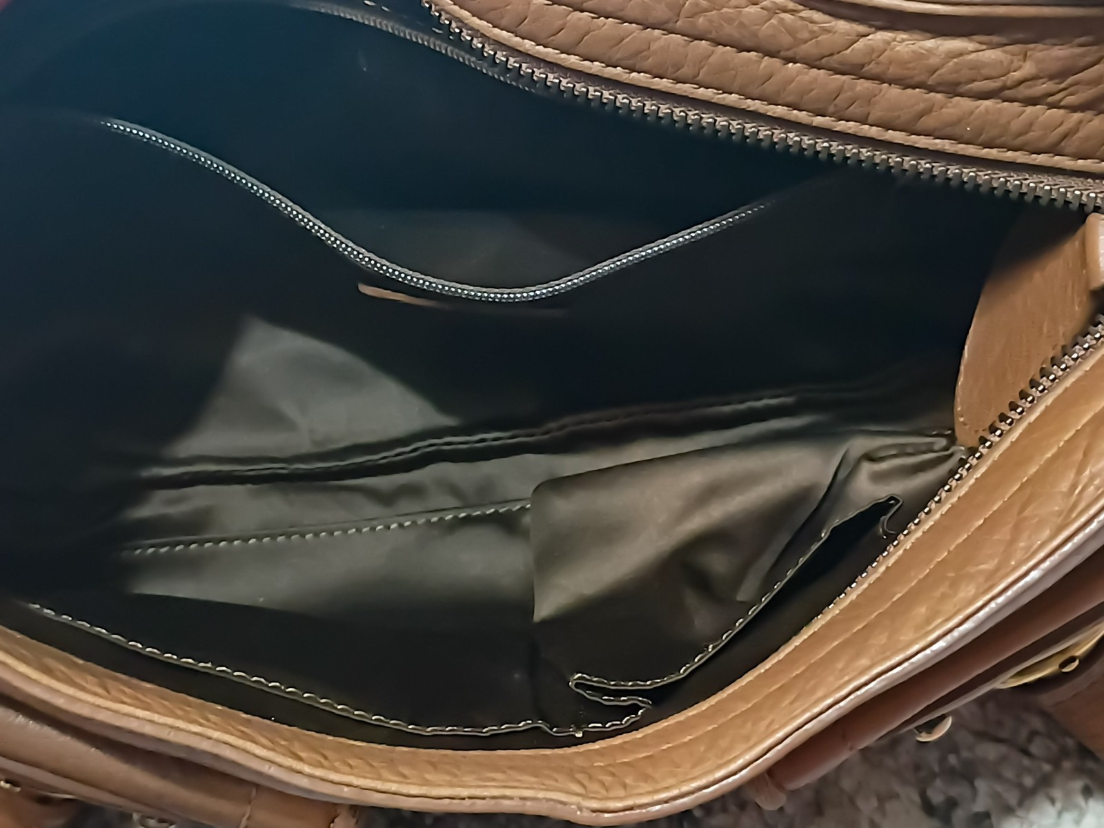 Burberry Vintage Brown Leather Pocket Shoulder Bag Nova Check Trim Y2K