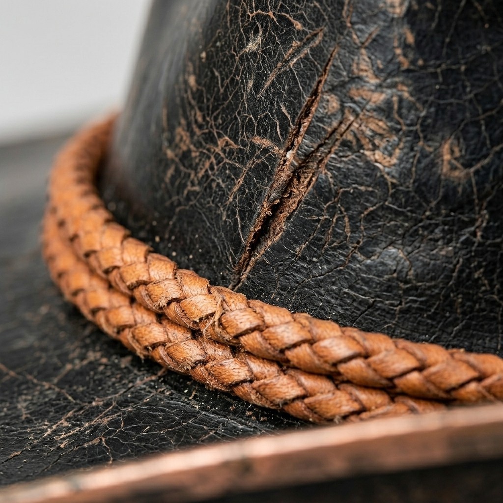 New Arthur Morgan Cowboy Men Hat Handmade Real Cowhide Leather Western Replica