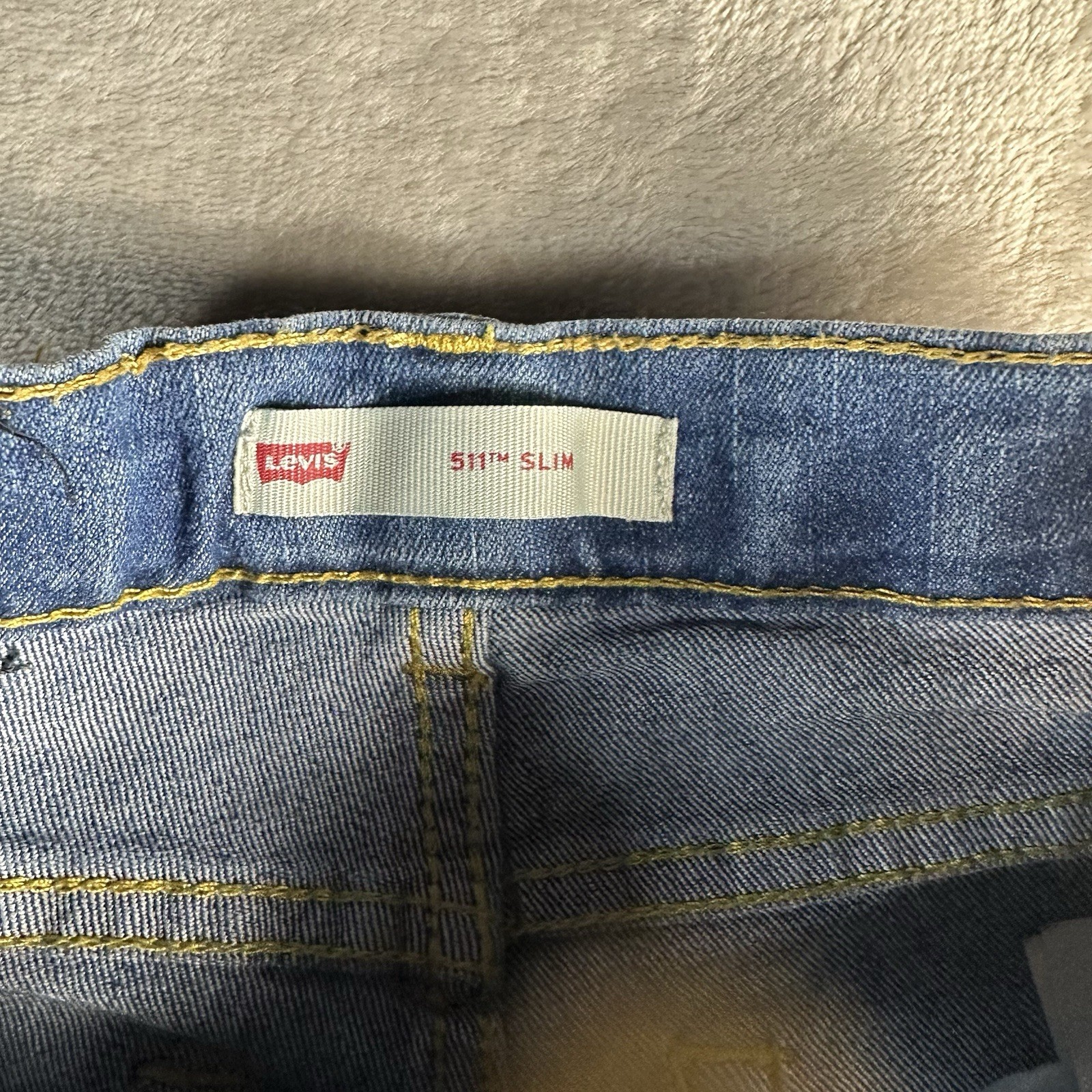 Levi’s 511 Boys Slim Fit Denim Jeans Blue 5 REG Cotton Pockets