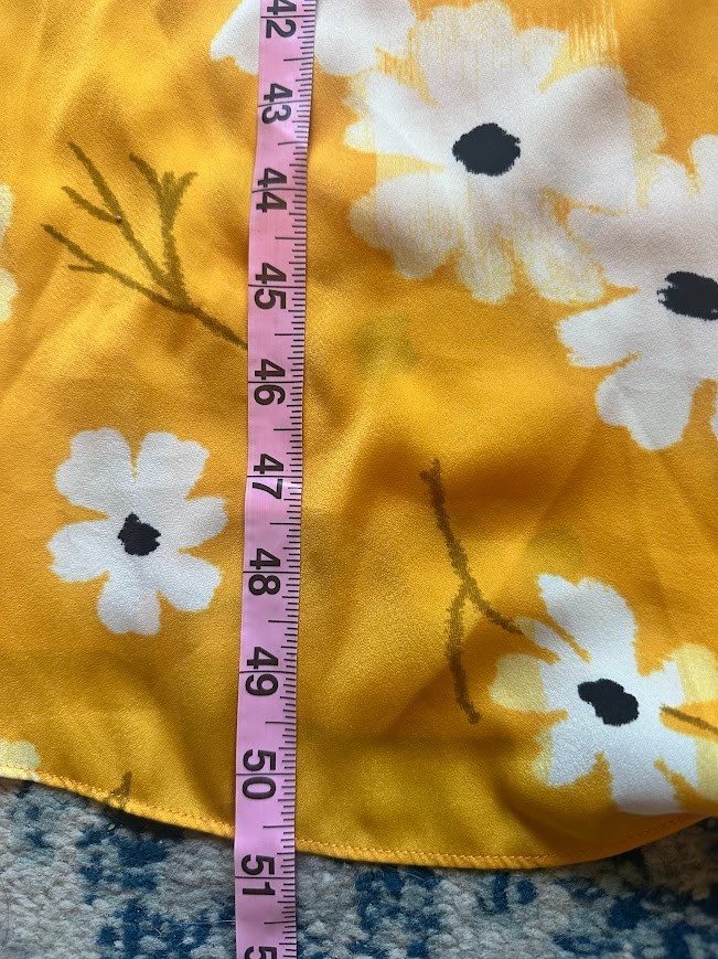 Madewell Puff-Sleeve Floral Yellow Daisy Wrap Midi/Maxi Dress – Small