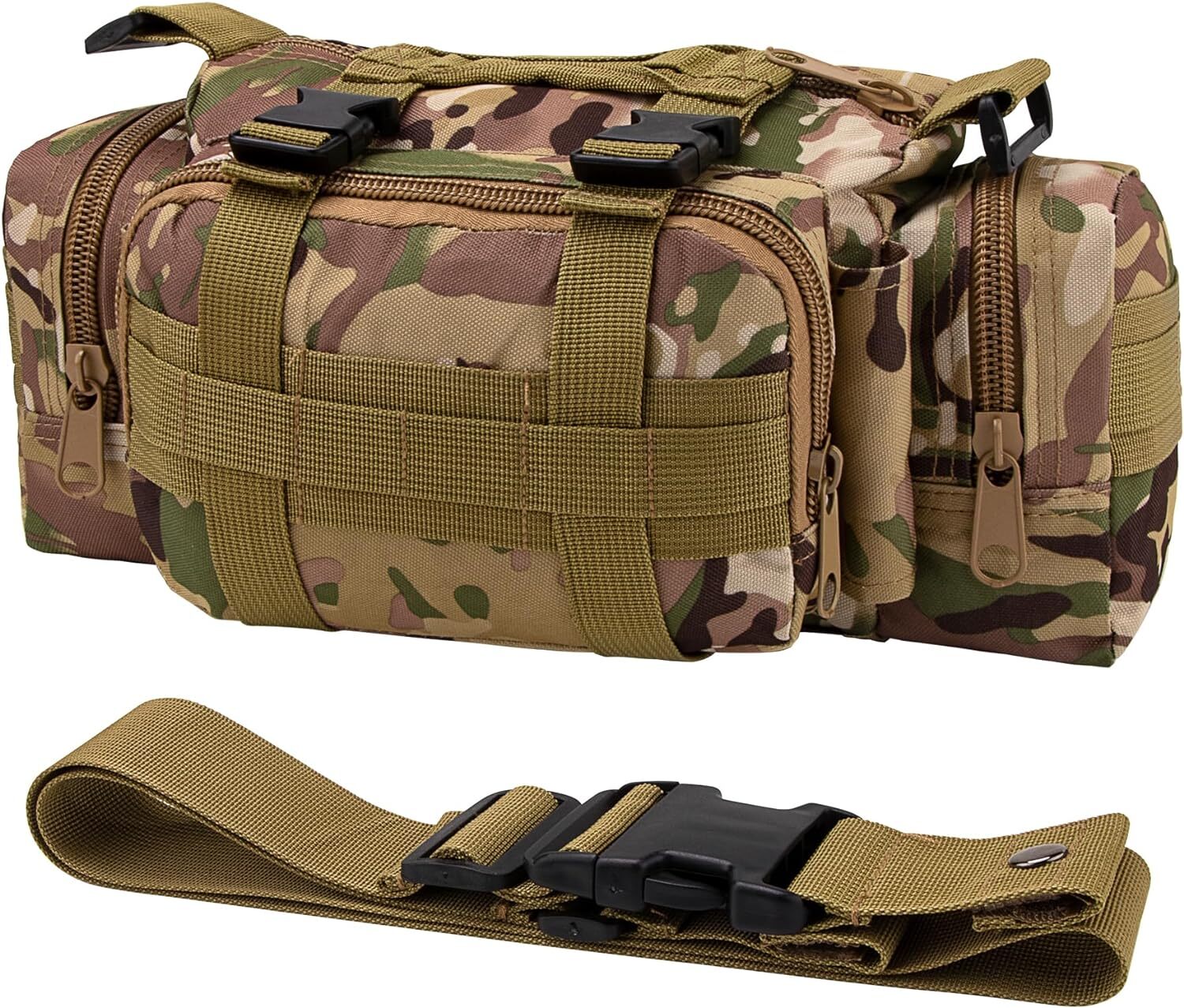 Tactical Shoulder Duffle Bag Water Resistant Deployment Bag Molle Utility Pouch