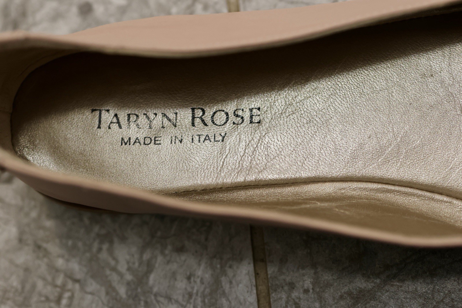 Taryn Rose Brina leather flats size 37 carnation pink