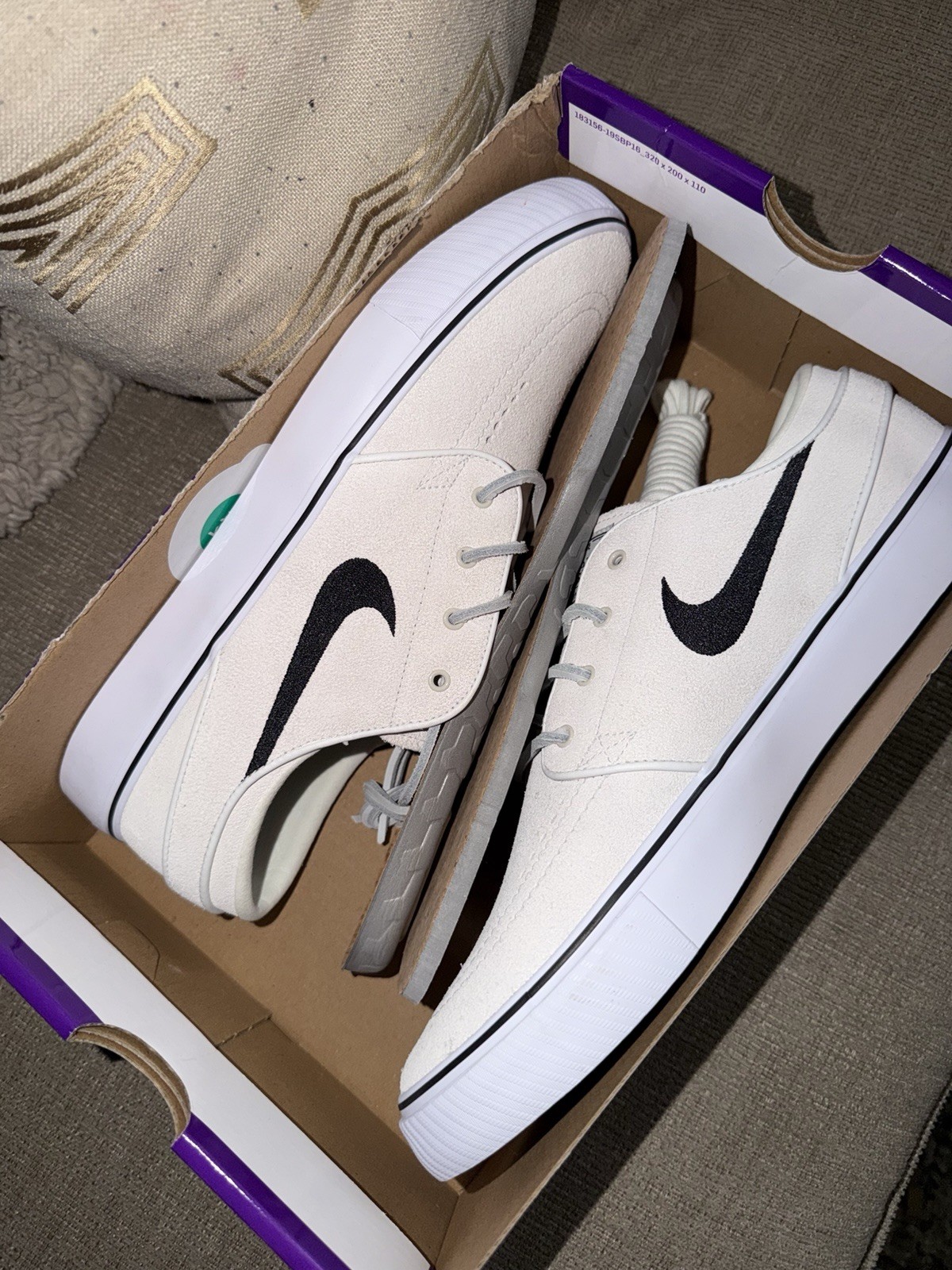 Nike Zoom Stefan Janoski+ SB ‘Summit White Black’ FD6757 100 Size 10 No LID NEW✅