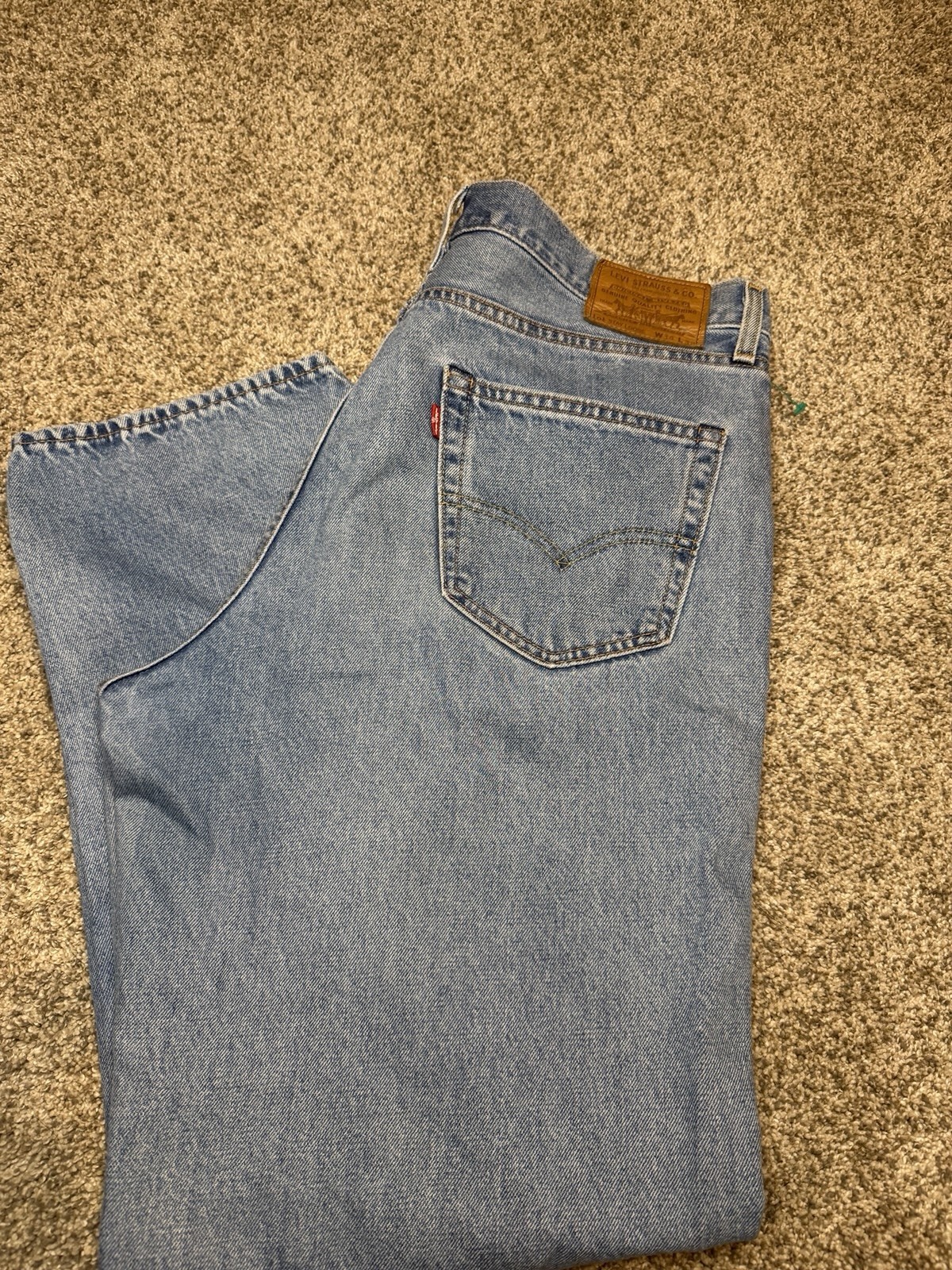 Levi’s Premium Stay Loose Jeans Men’s 34×32 Light Wash Relaxed Baggy Denim