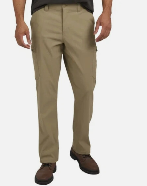 Wrangler Men’s Tech Pants regular Fit Pocket Waistband 36×32 TAN