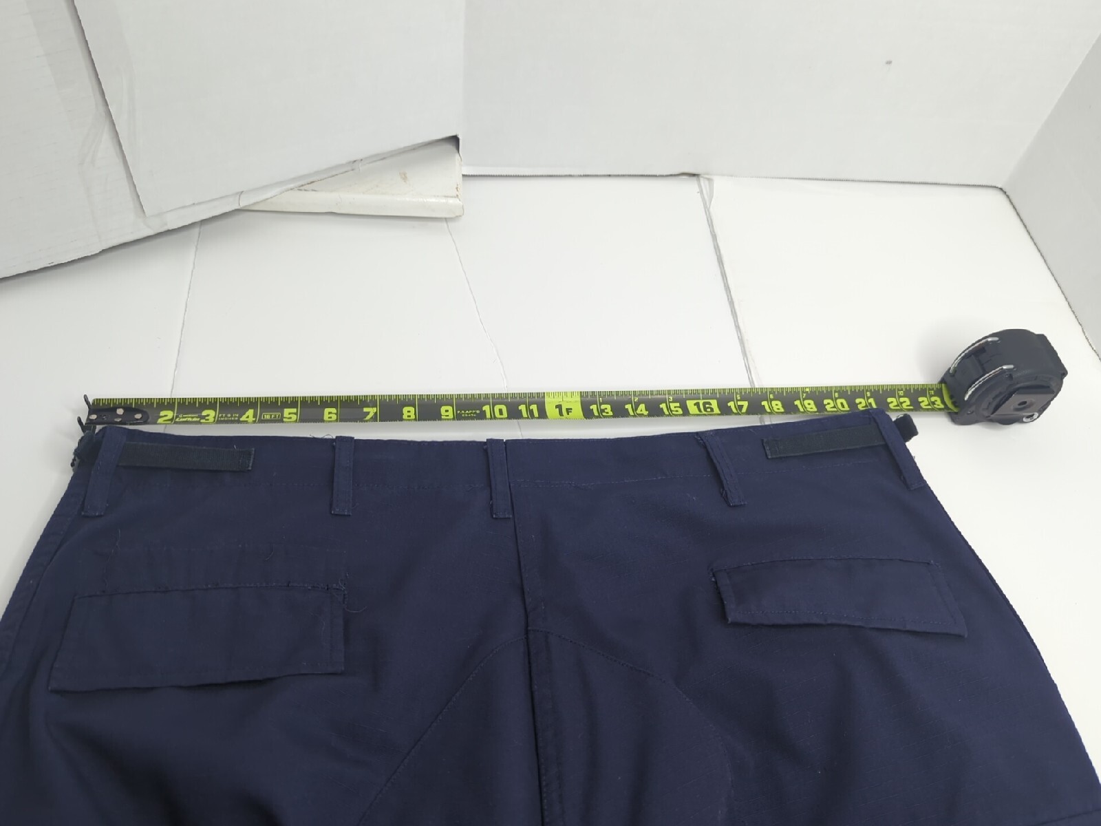 MENS PROPPER FLY POLY COTTON BATTLE RIP PANTS LAPD NAVY L/XL Adjustable Waist
