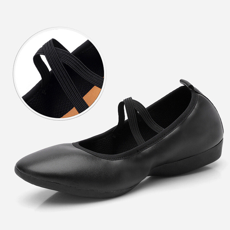 Women’s Dance Shoes Soled Flat Heel Soft Pu Leather Professional Dance Shoes